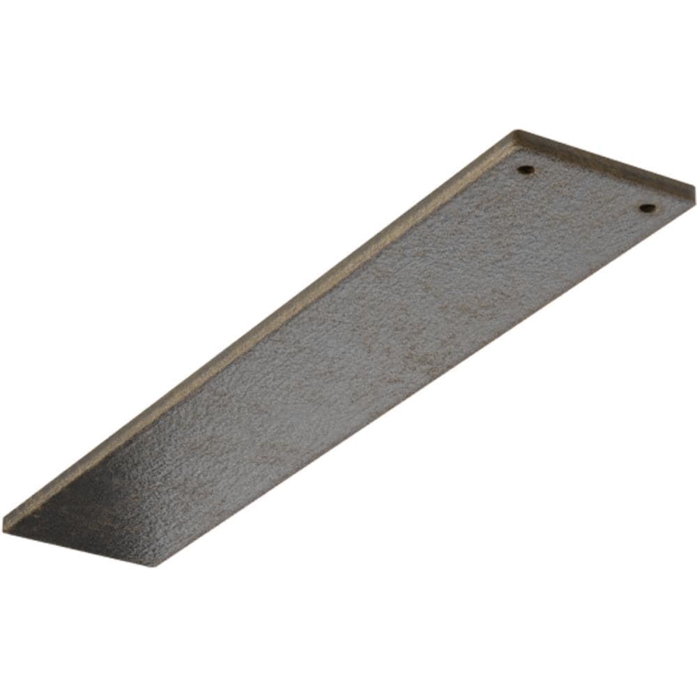 Ekena Millwork BKTM03X16LOAPG Logan Hidden 16-in x 3-in x 0.25-in Antique gold Steel Mounting bracket