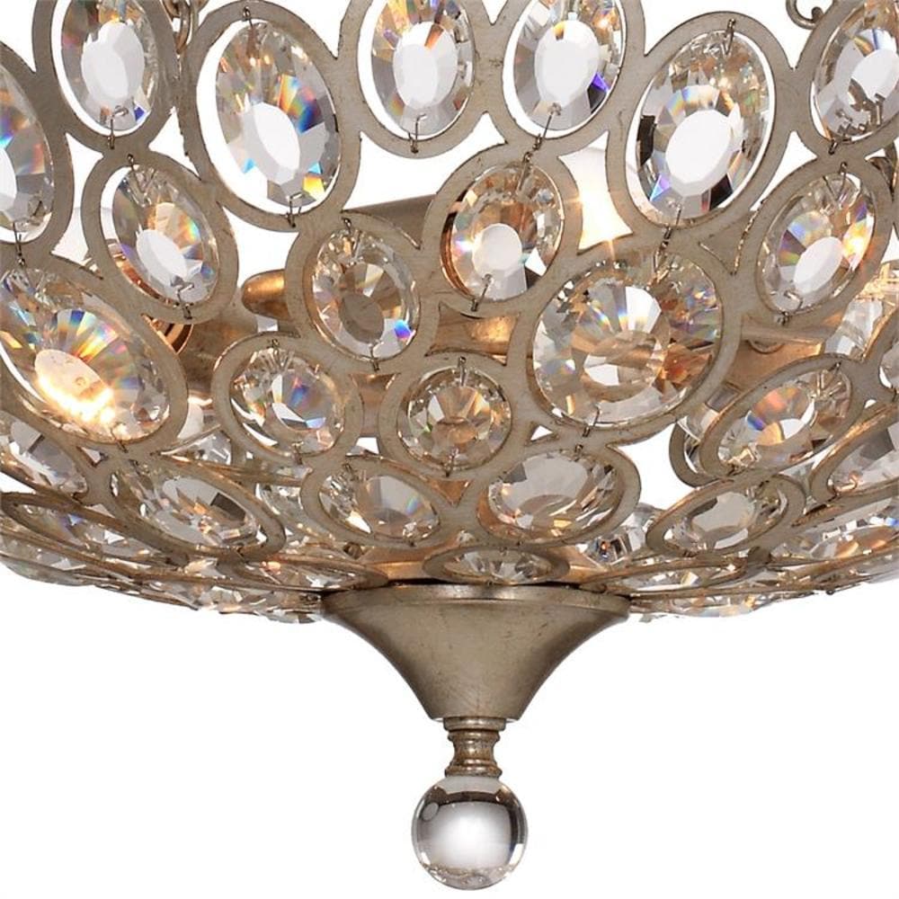 Elegant Distressed Twilight 3-Light Crystal Pendant