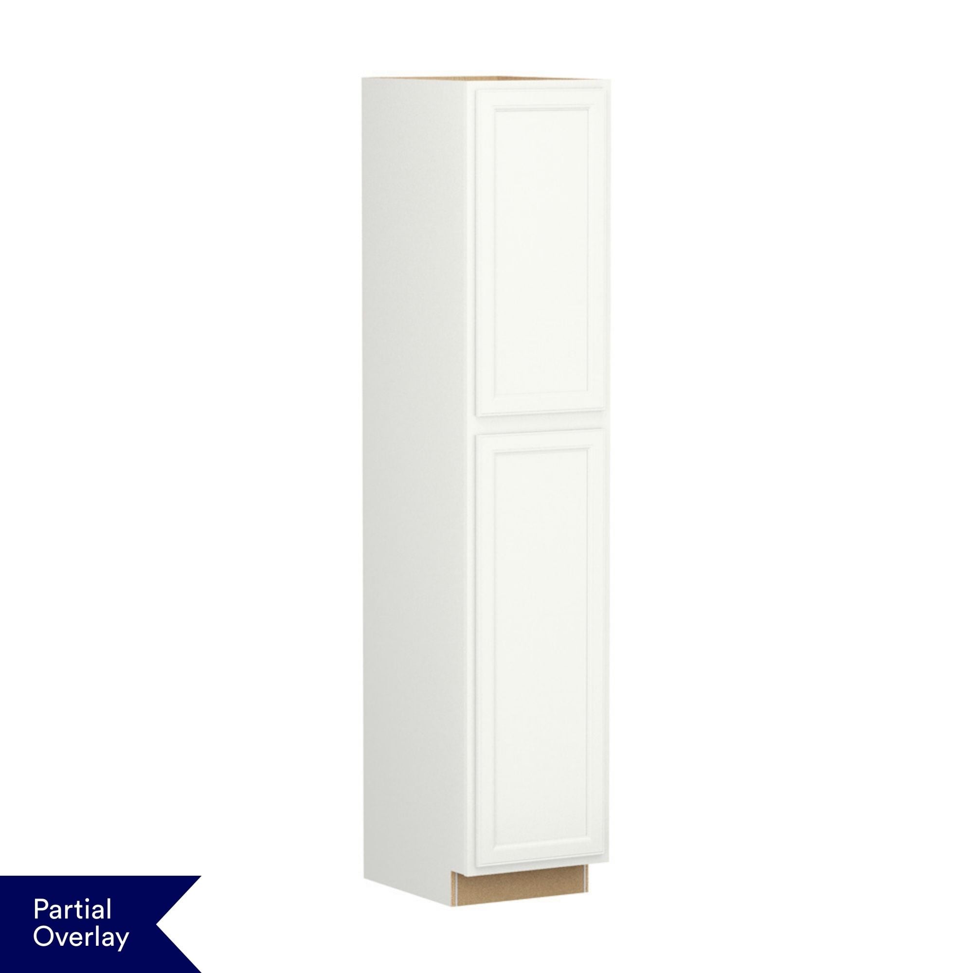 Shenandoah Cardiff 18-in W x 84-in H x 24-in D Linen Pantry Fully Assembled Cabinet Recessed Panel Square
