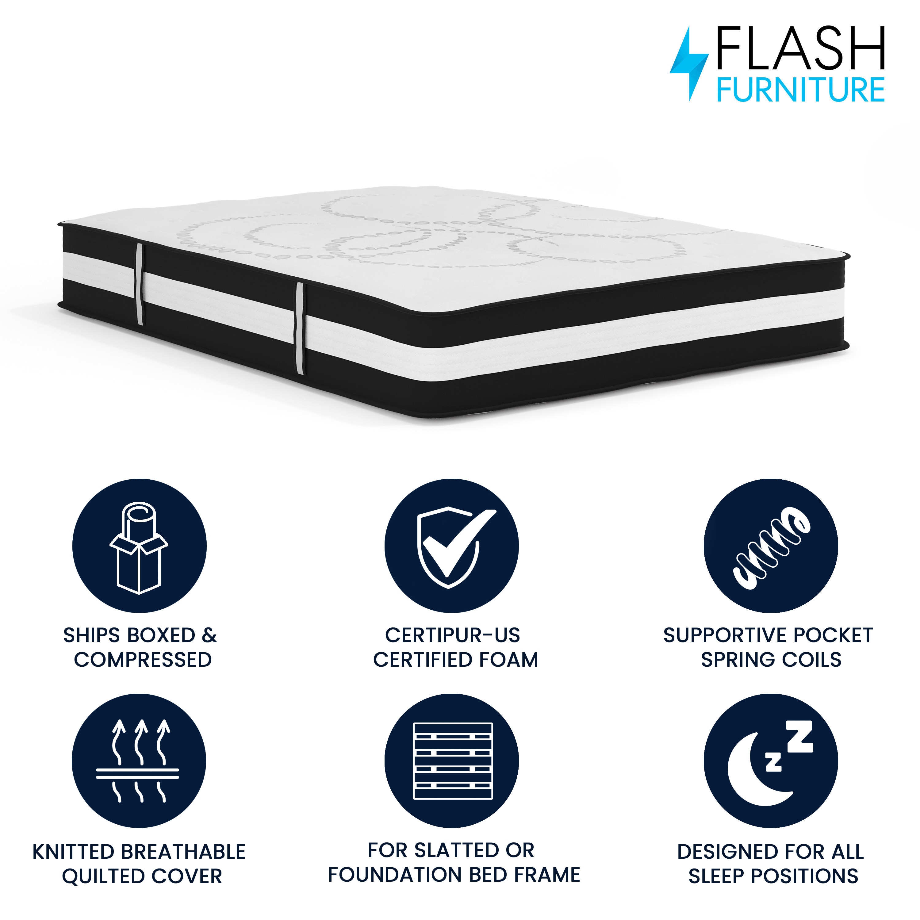 Flash Furniture 889142226673 Mattresses-Boxsprings - View #3