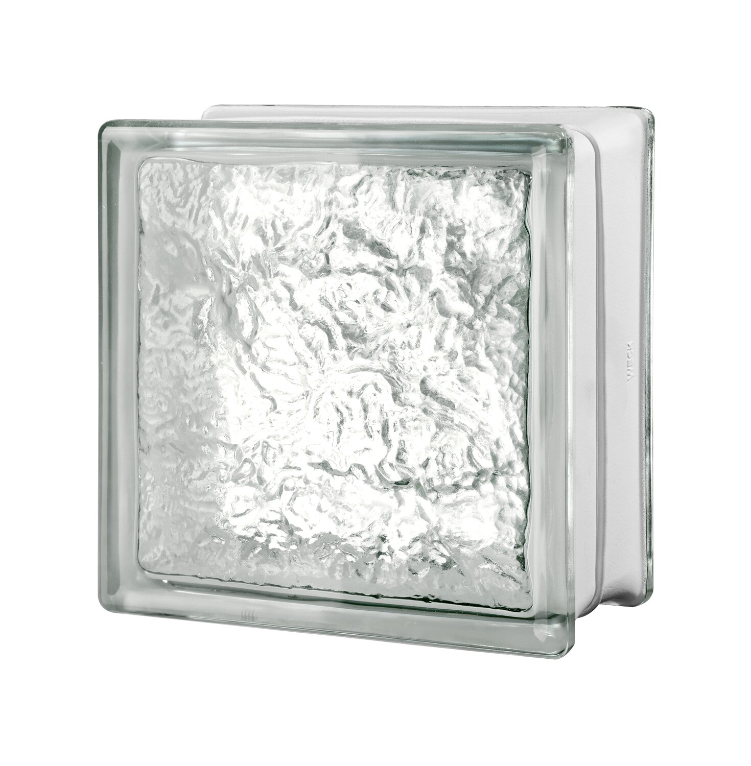 SEVES LRWCO8X8 Cortina Clear Ice Glass Block (8-in H x 8-in W x 4-in D)