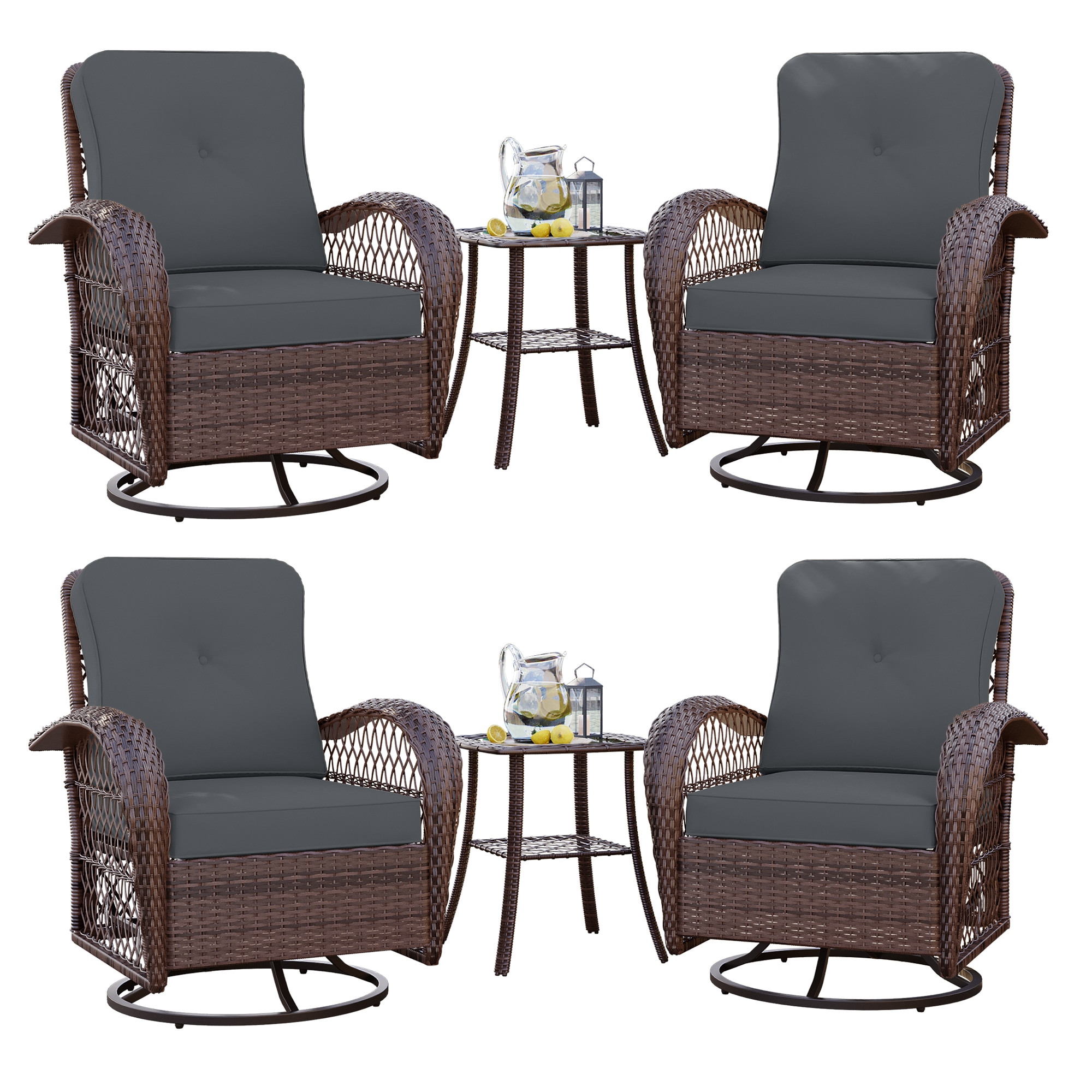 Patio Watcher LS-Y9-6PC-B3 Patio-Conversation-Sets - View #2