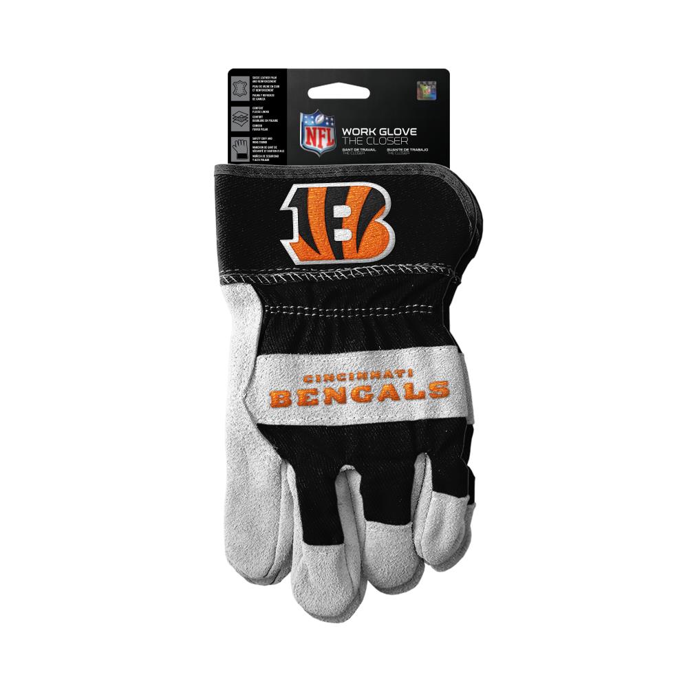 Cincinnati Bengals Two Tone Adult Size Gloves - Sports Fan Shop