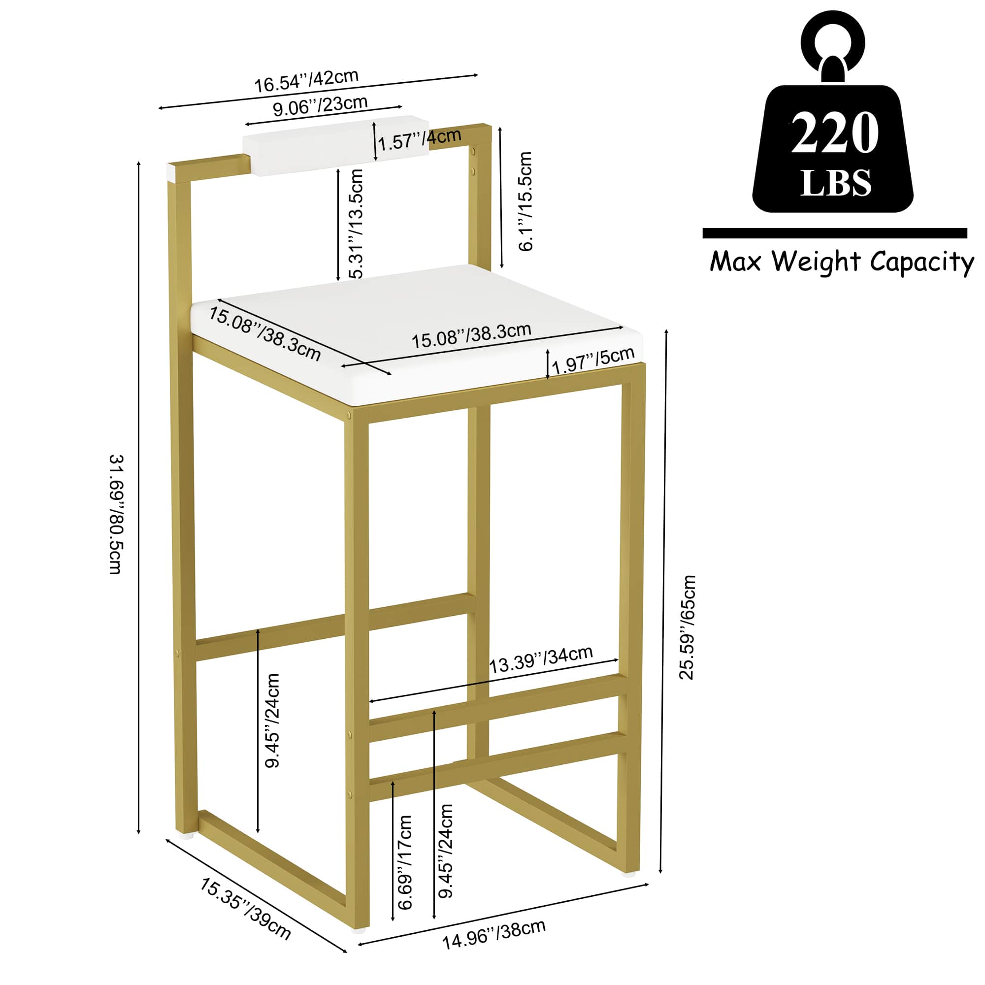 Vynxaria LEXY1970-DJCF-BTY018 Dining-Chairs - View #7