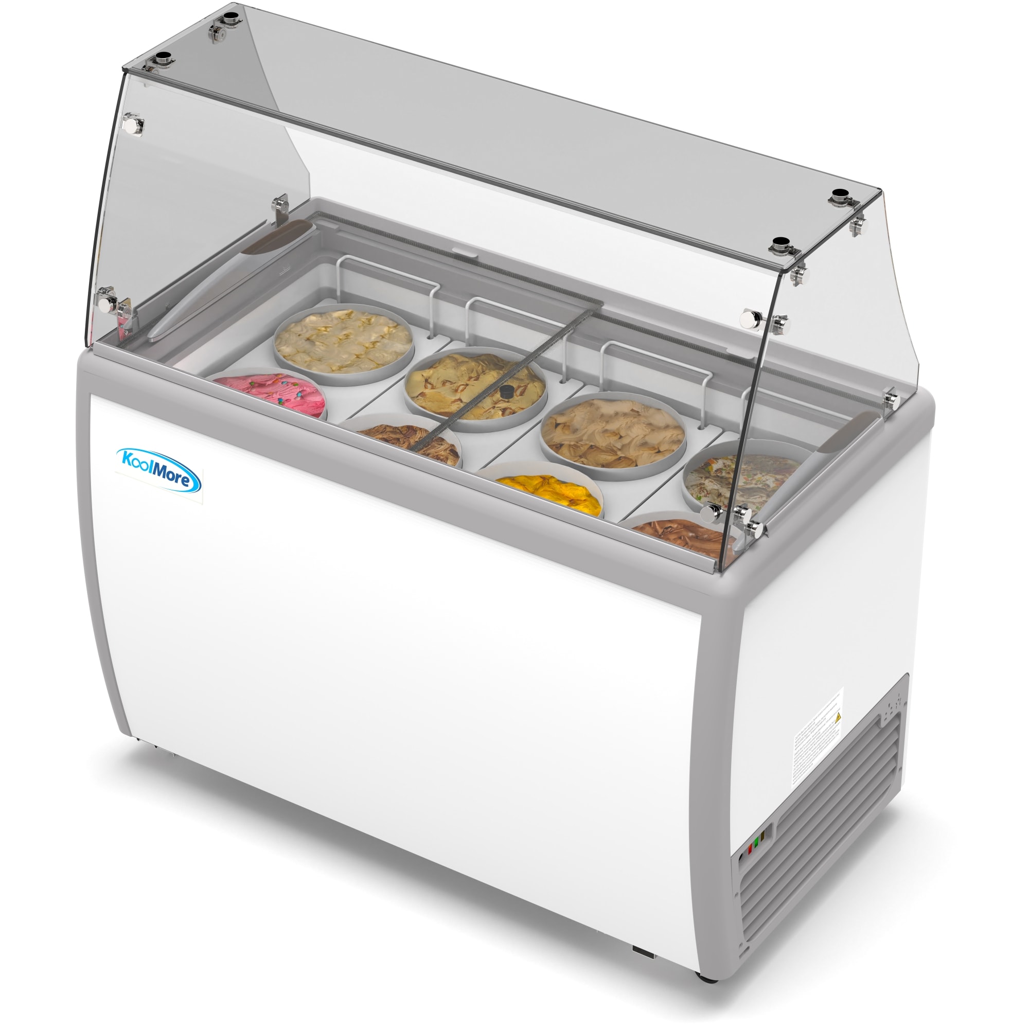 KoolMore KM-ICD-49SD-FG 13-Cu. Feet Chest Manual Commercial Freezer in White Steel