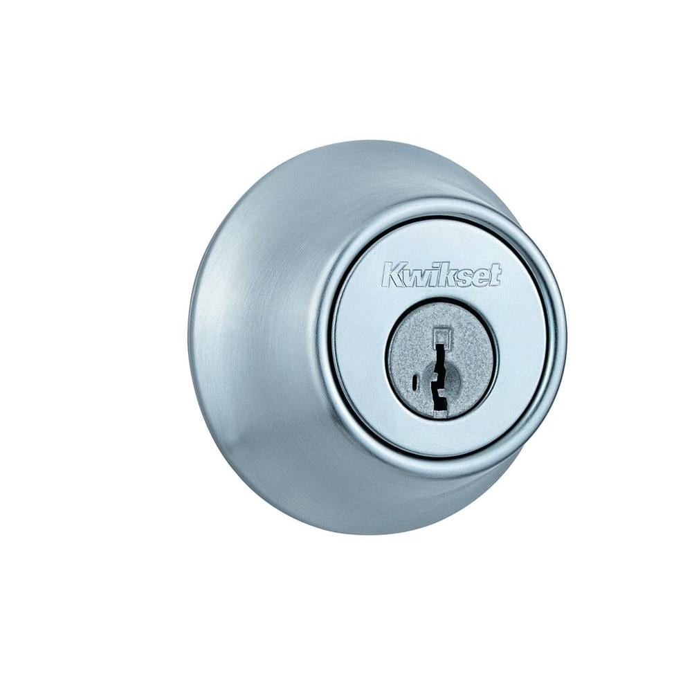 Kwikset 660 Satin Chrome Single Cylinder Deadbolt With Smartkey At 2186