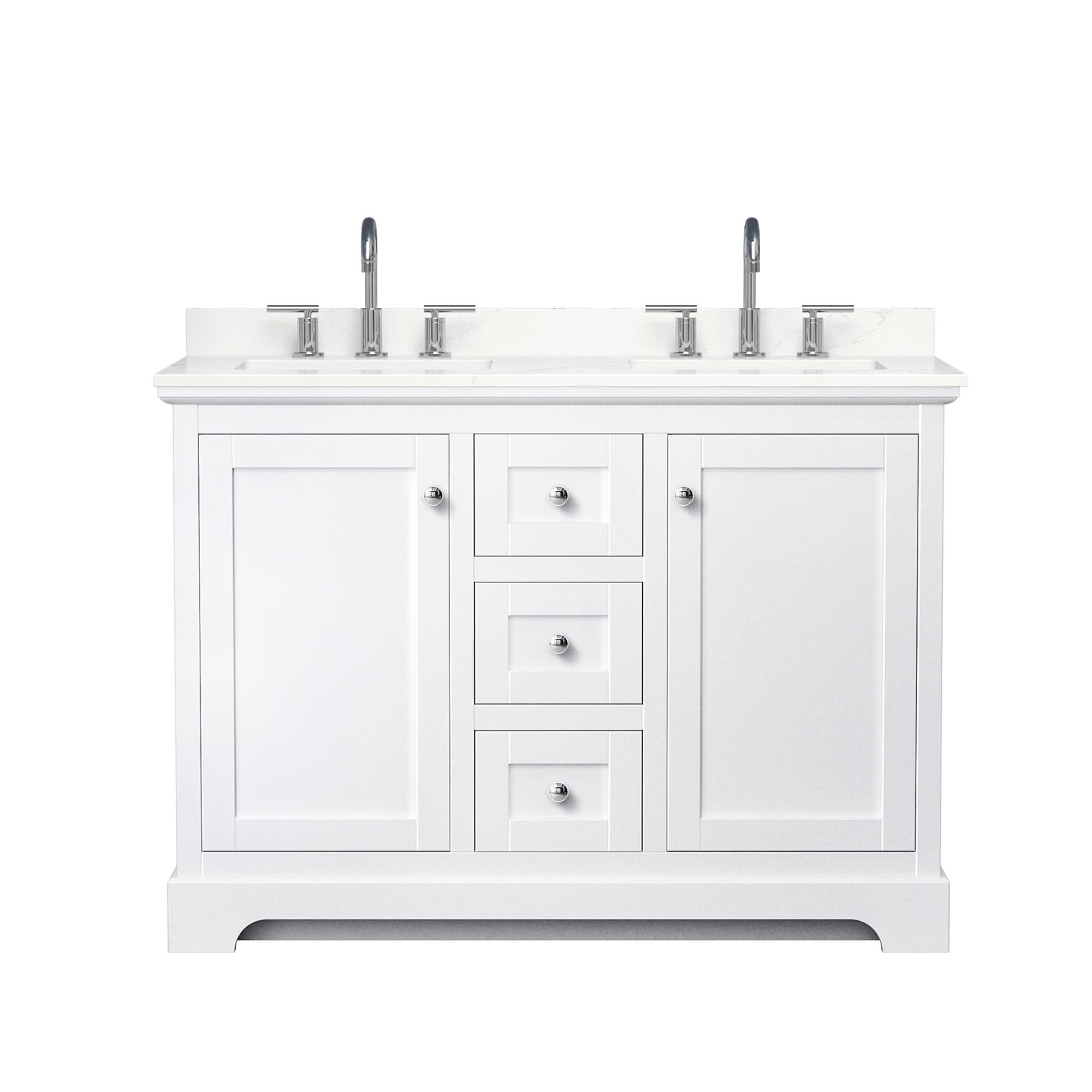 Wyndham Collection WCV232348DWHGTUS3MXX Bath-Vanity-Combo - View #2