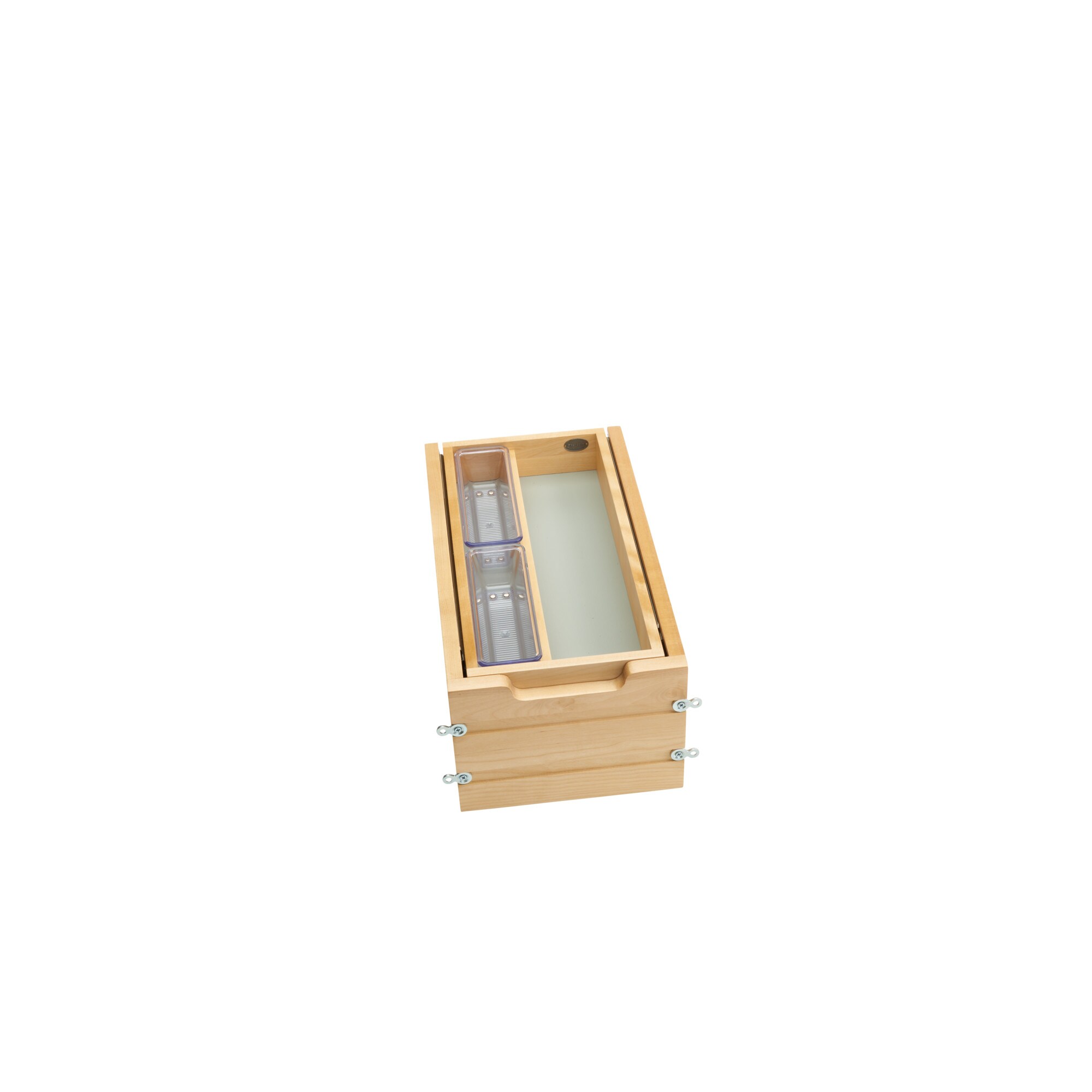 Rev-A-Shelf 4VDOT-267FLSC-1 18.69-in x 10.5-in Brown Maple Wood Drawer Organizer