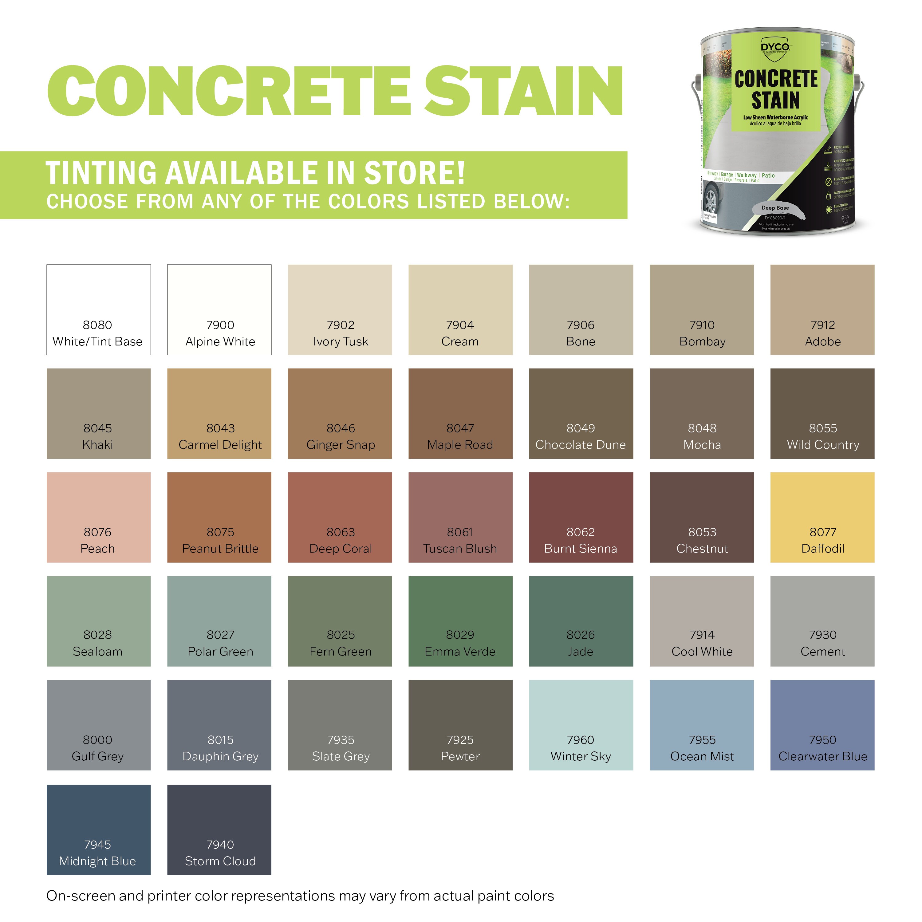 Dyco Paints DYC8090/1 Concrete-Stains - View #4