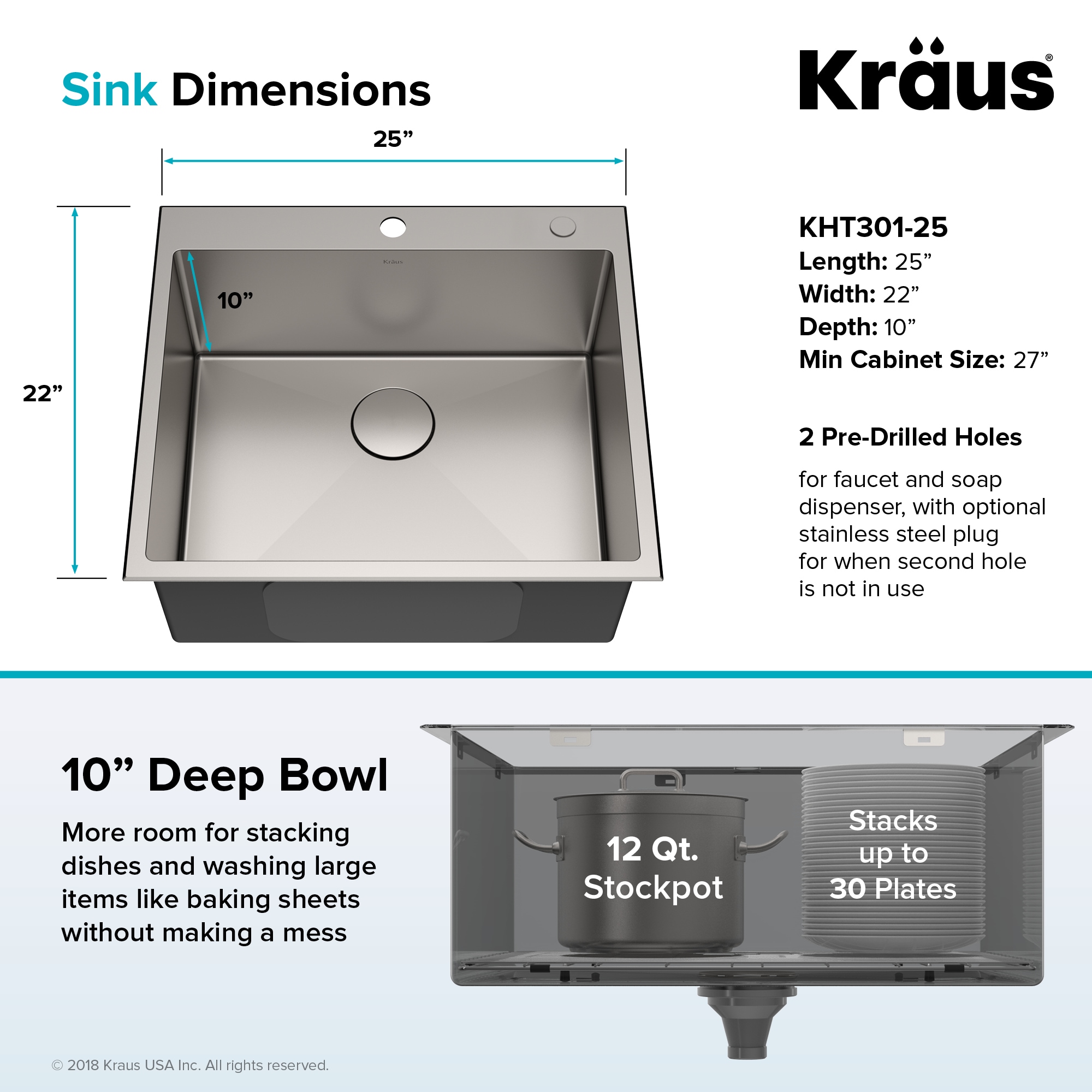 Kraus KHT301-25 Kitchen-Sinks - View #5