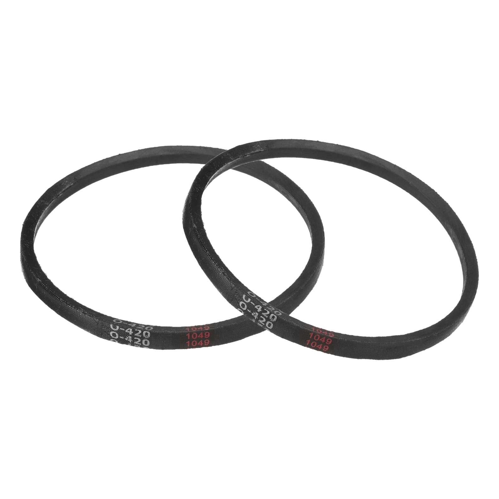 Unique Bargains 2pcs O-420 O Type V-belt 420mm/16.5inch Inner Length x 0.39inch Width x 0.24inch Height O-type Closed-Loop Rubber Transmission Belt