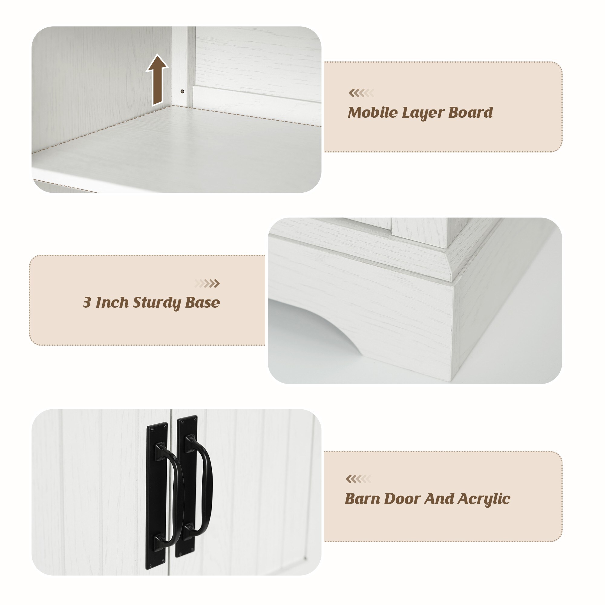 LTMATE LSAP023-WH End-Tables - View #6
