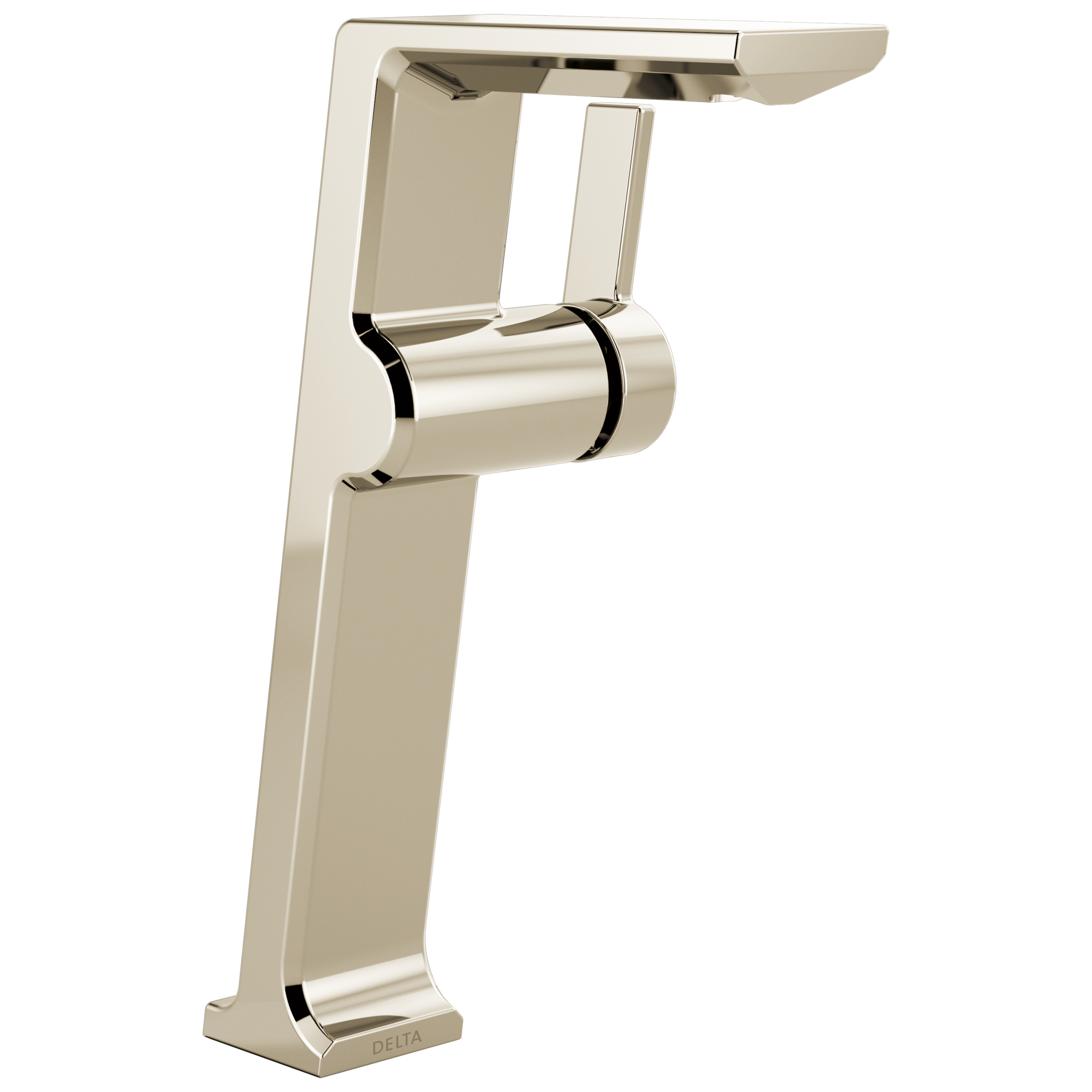 Delta 799-PN-PR-DST Pivotal Lumicoat Polished Nickel Vessel 1-handle WaterSense Low-arc Residential Handle Bathroom Sink Faucet