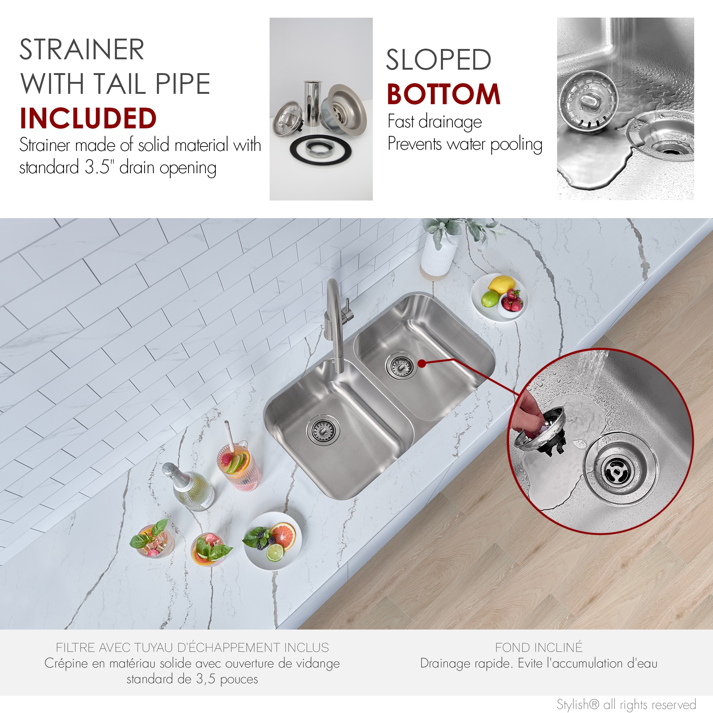 Stylish S-200T1 Kitchen-Sinks - View #7