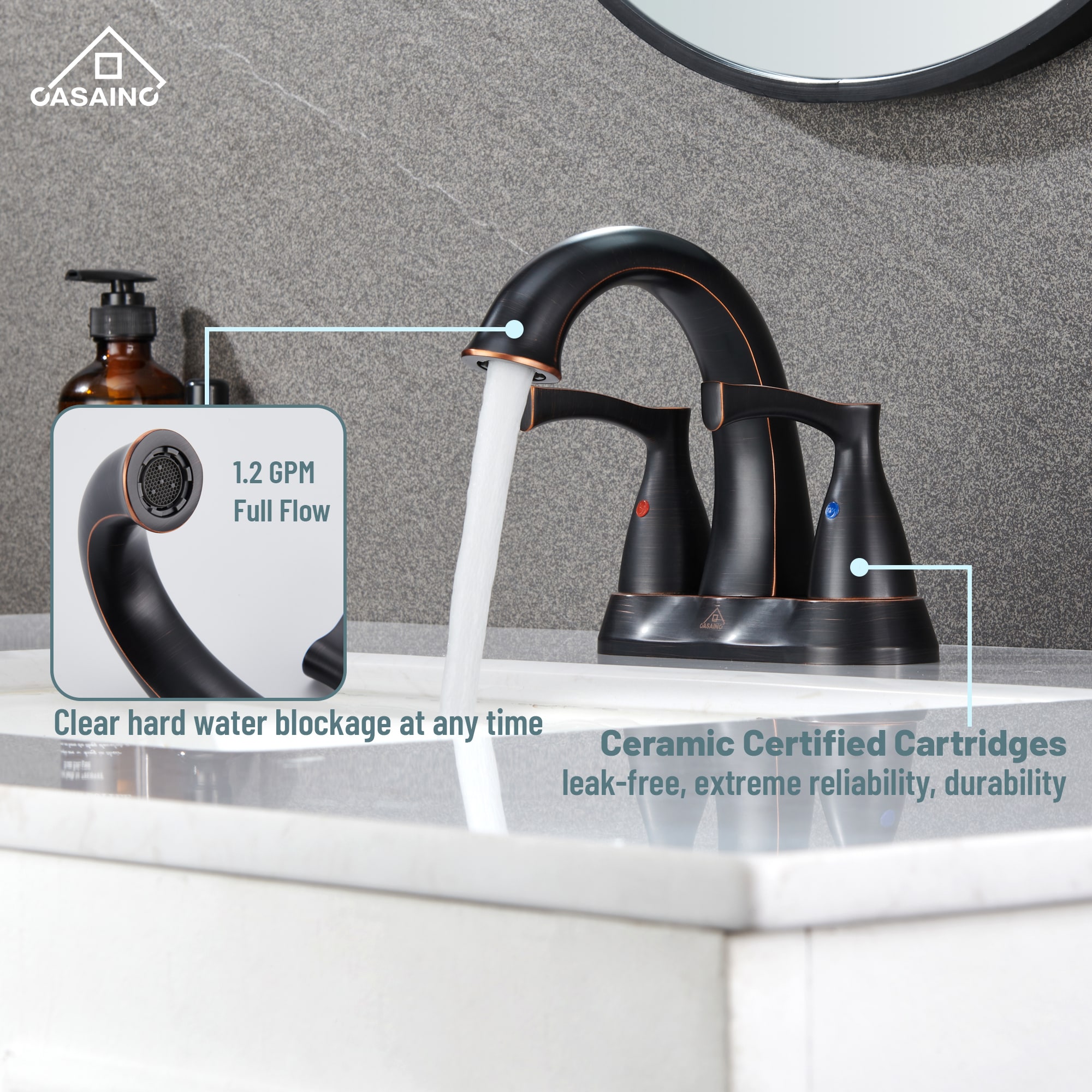 CASAINC CASA02GP01NS Lavatory-Faucets - View #6