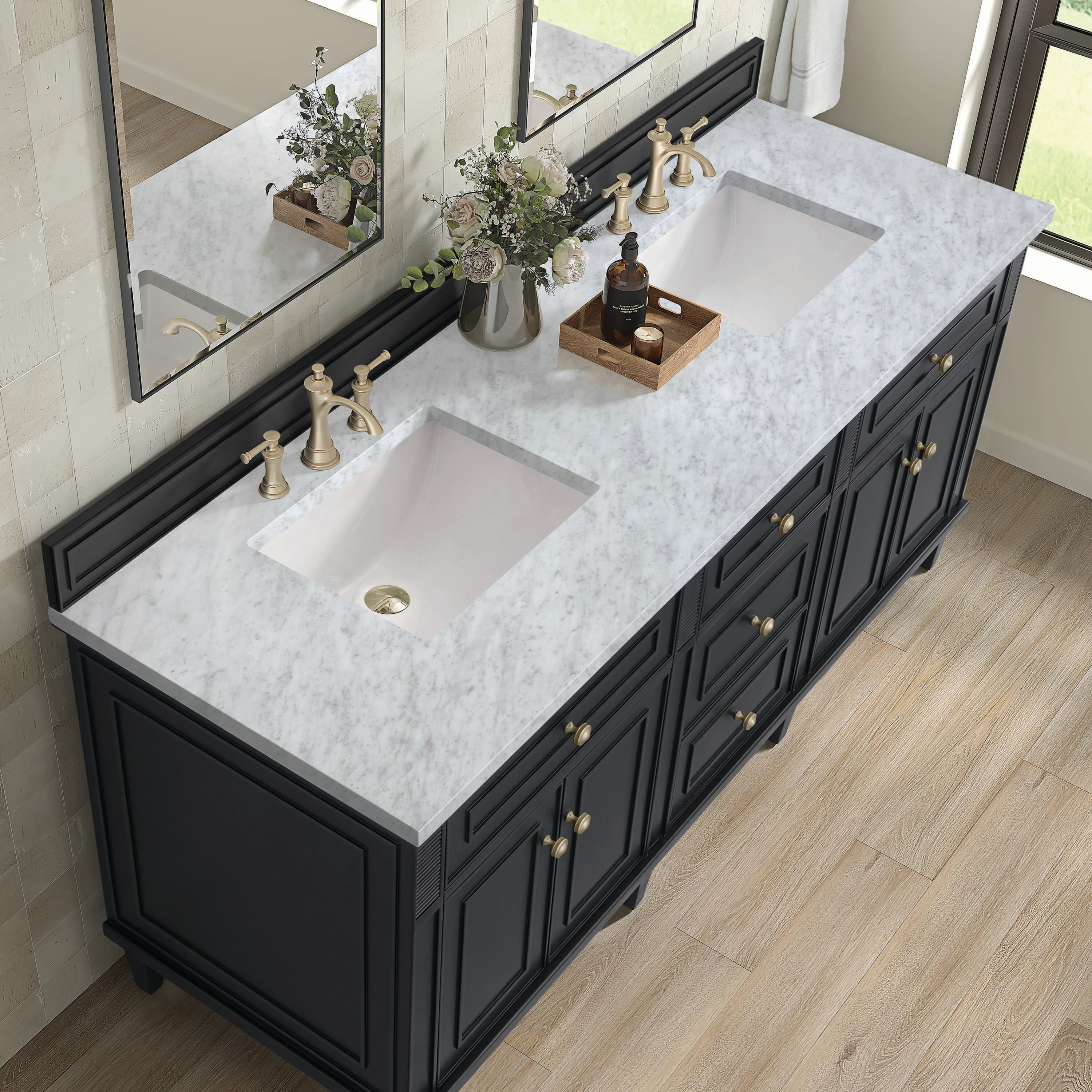 James Martin Vanities 424-V72-BKO-3CAR Bath-Vanity-Combo - View #5