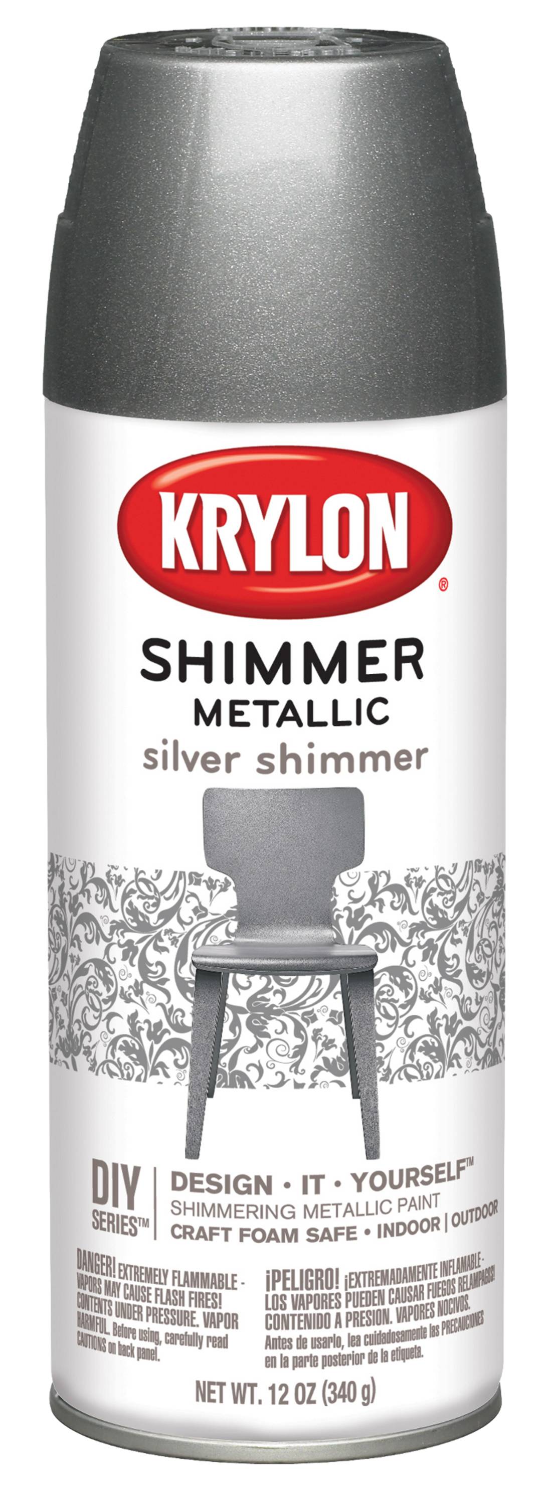 Krylon High-gloss Silver Metallic Spray Paint (NET WT. 12-oz) at