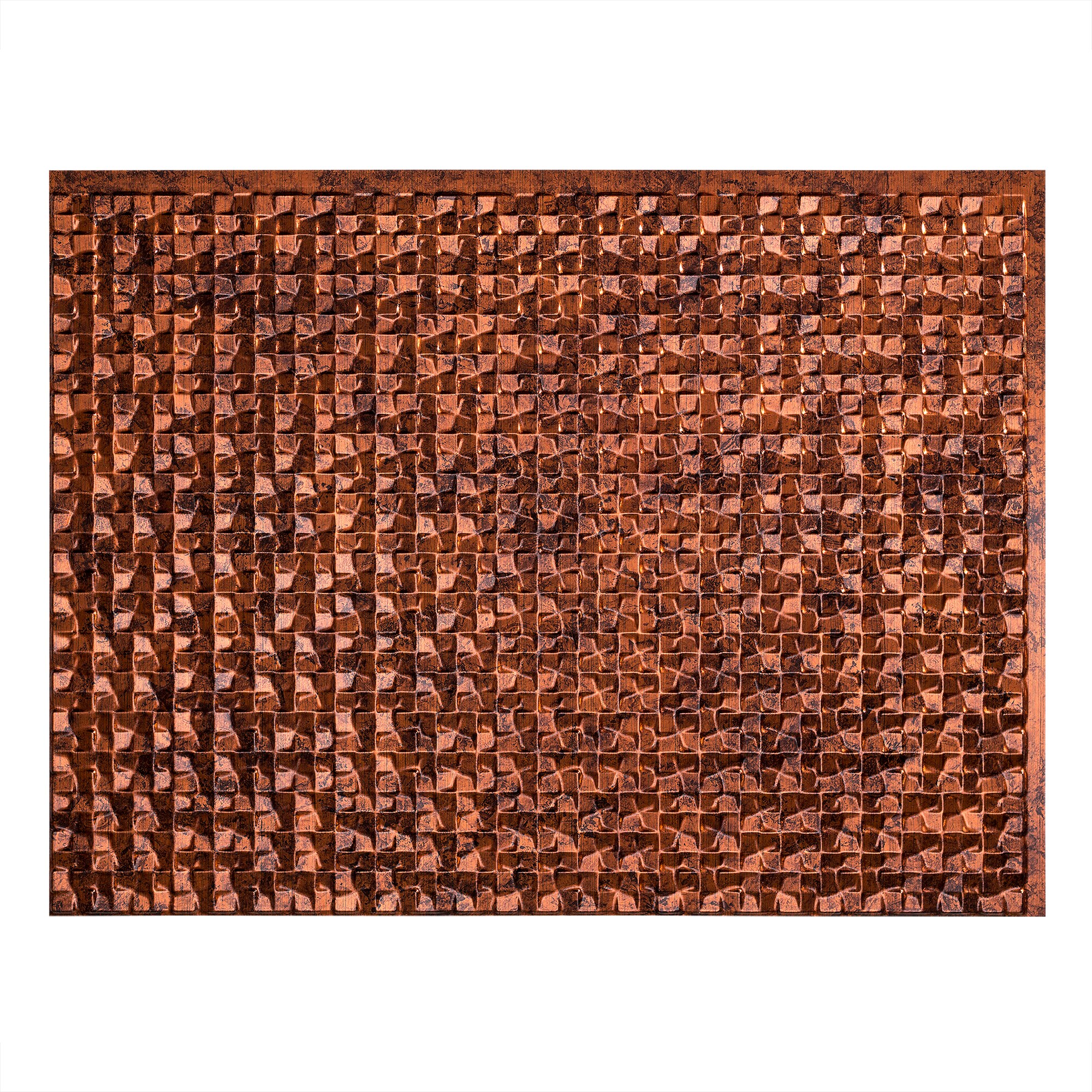 Fasade Terrain 18.25-in x 24.25-in Moonstone Copper Backsplash Panels ...