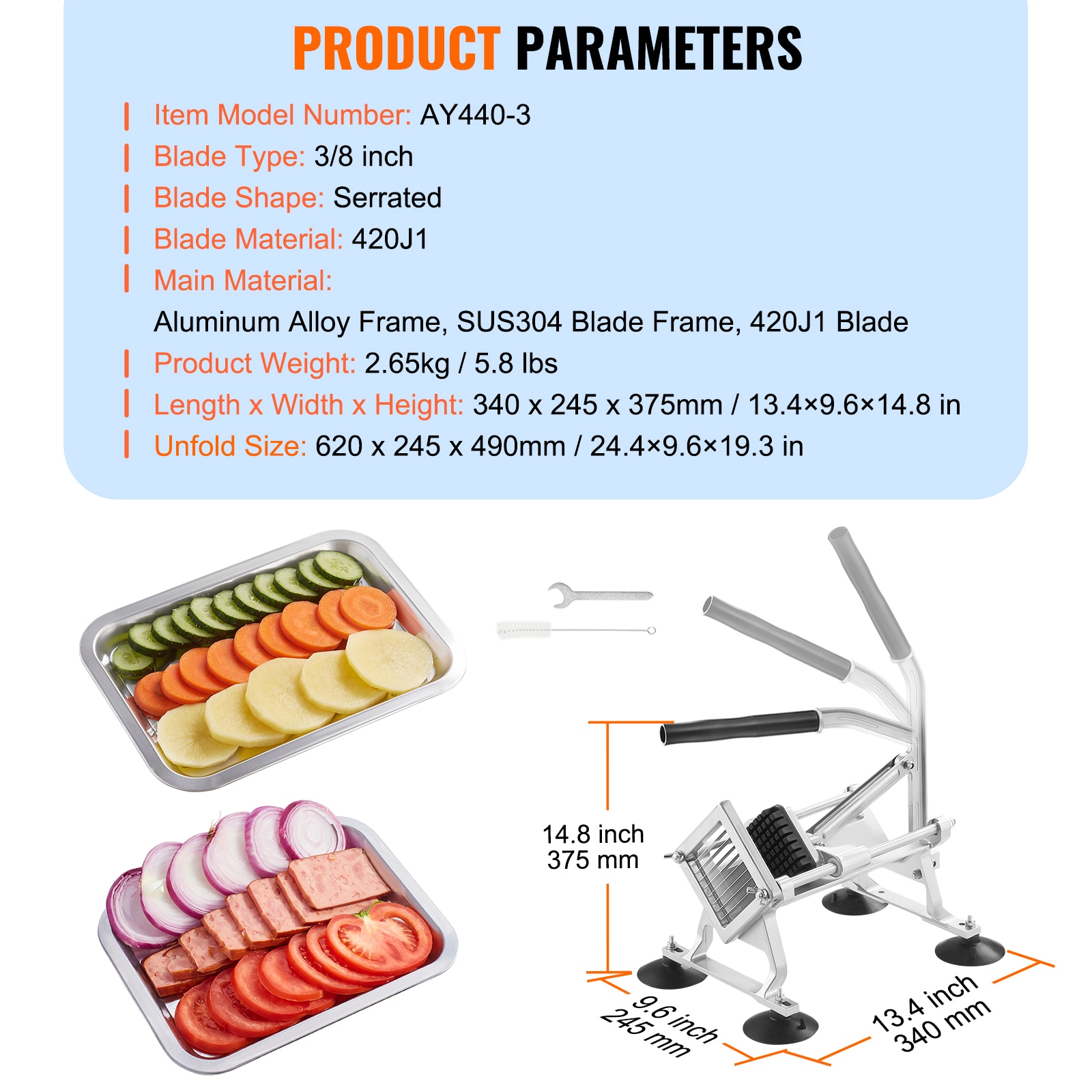 VEVOR SCFQQPJWS38I03766V0 Food-Slicers - View #7