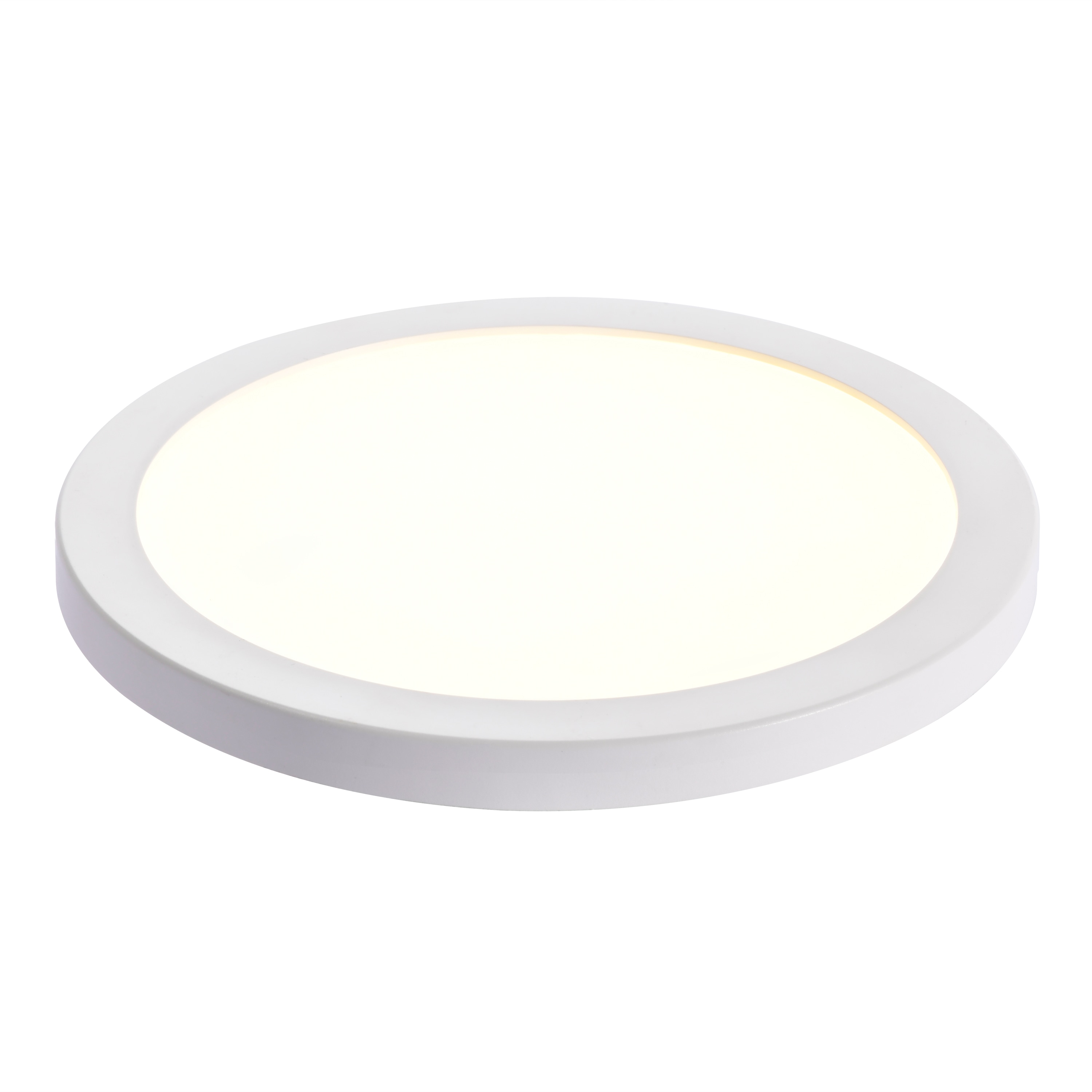 Edvivi A009-18MW 1 -Light 9-in White Integrated LED Flush Mount Light