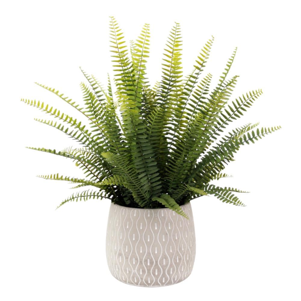  SzJias Artificial Ferns for Outdoors Fake Fern Plant Faux  Boston Fern for Patio Porch Outdoor Plants Decor (8 Pcs) : Home & Kitchen