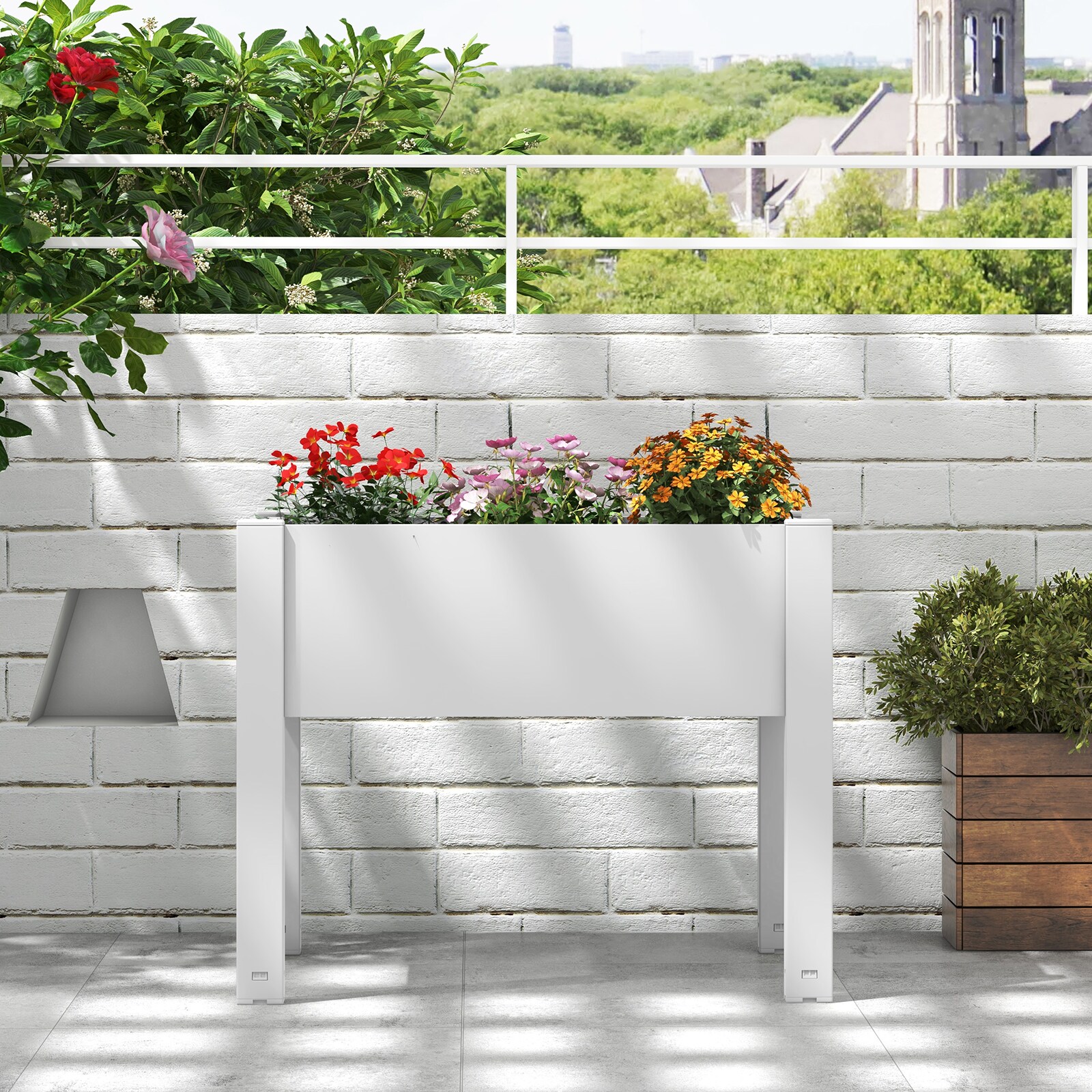 Poinic CWGT4184WH Raised-Planter-Boxes - View #2