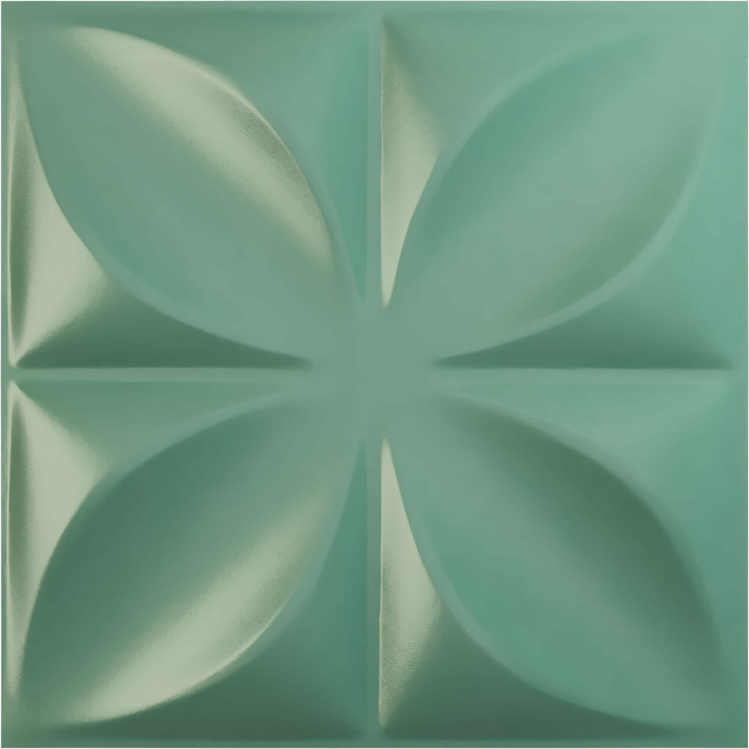 Ekena Millwork WP20X20ALFSM 19-5/8-in x 19-5/8-in Embossed Universal Pearl Metallic Sea Mist PVC Wall Panel Geometric