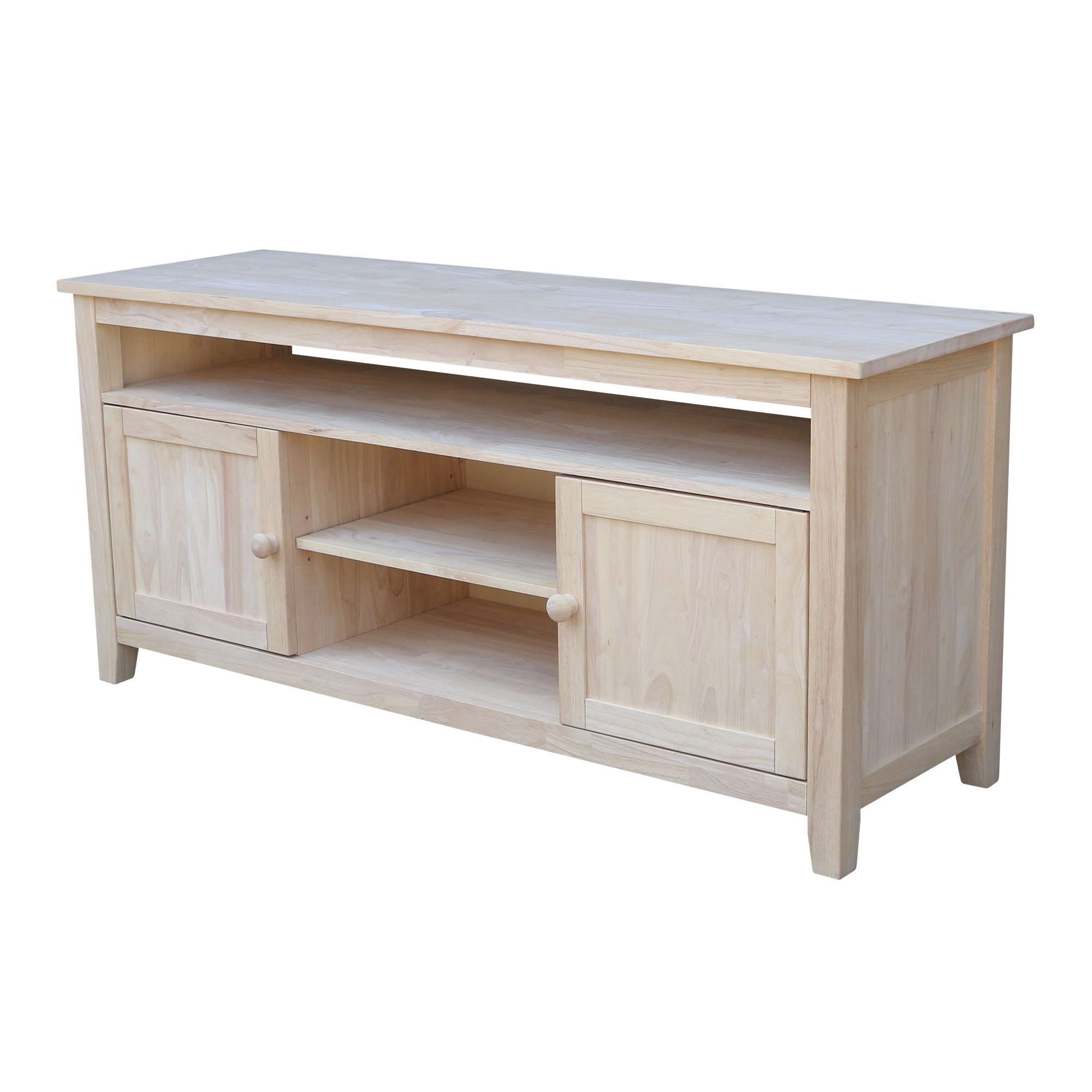 International Concepts TV-51 Traditional Unfinished TV stand ( Accommodates TVs up to 60-in )