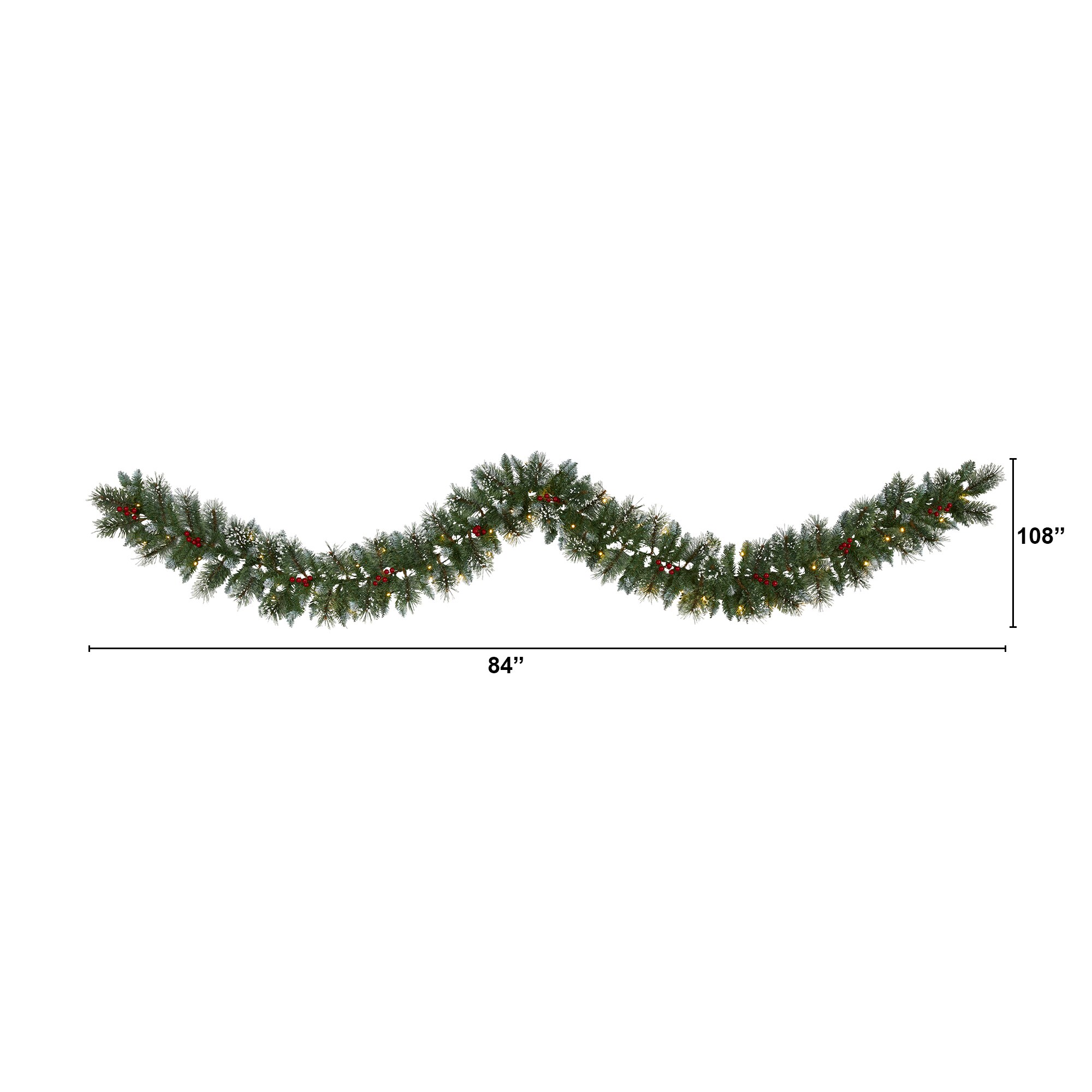 Nearly Natural W1102 Artificial-Christmas-Garland - View #3
