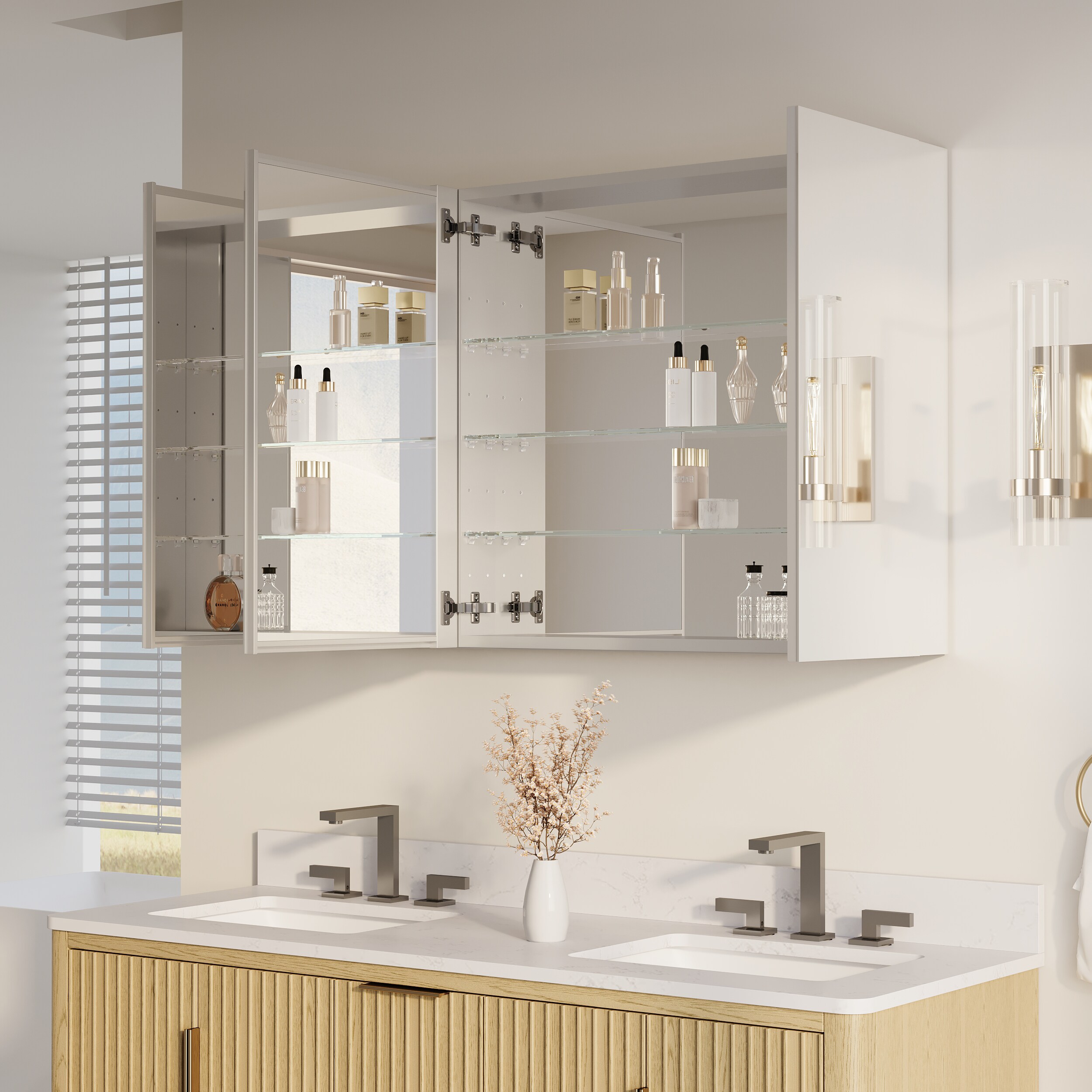 WELLFOR DH-MMC3026-SA Bathroom-Medicine-Cabinets - View #2