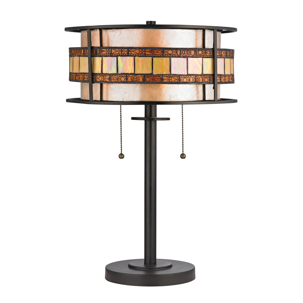 Westmore Lighting Karnos 14.00-in Tiffany Bronze Standard Table Lamp ...