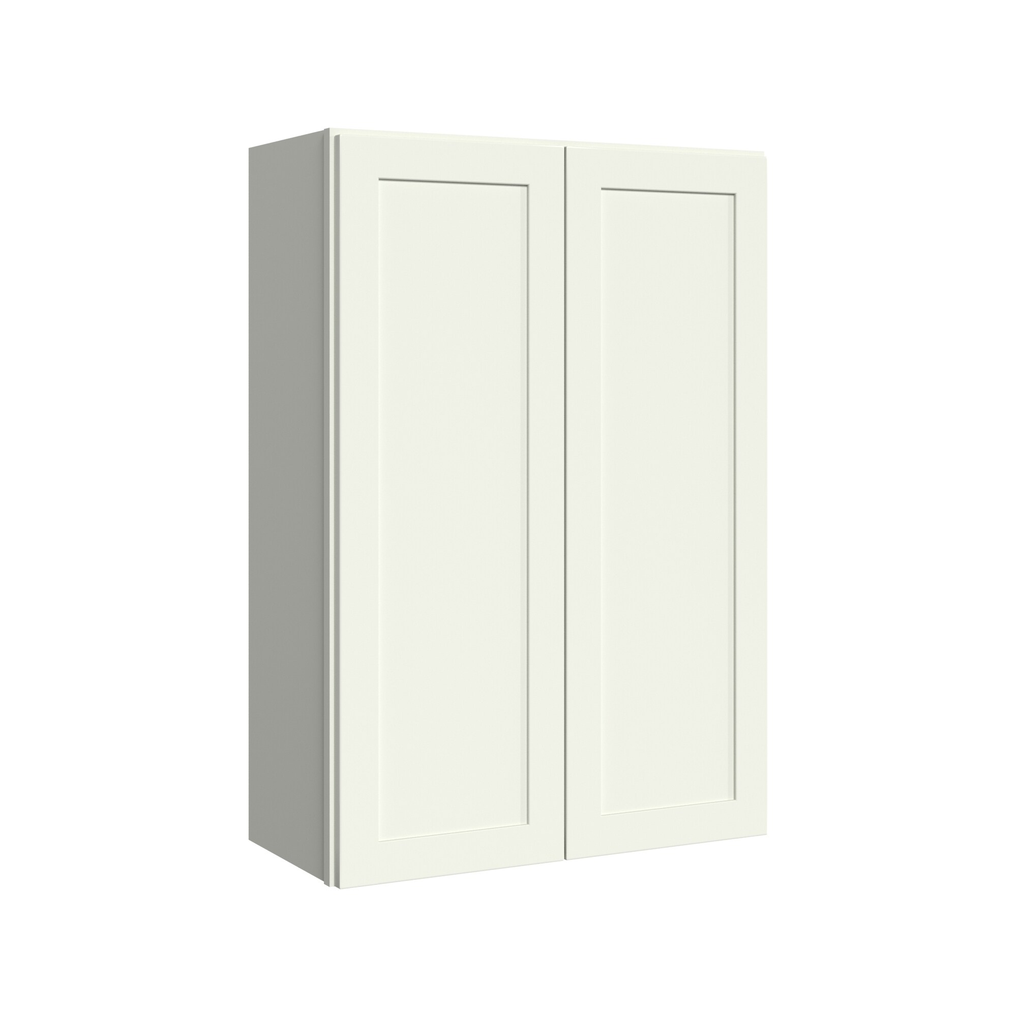 KraftMaid Momentum W2739G71 Deveron 27-in W x 39-in H x 12-in D Dove White Wall Fully assembled Plywood Cabinet (Recessed Panel Shaker)