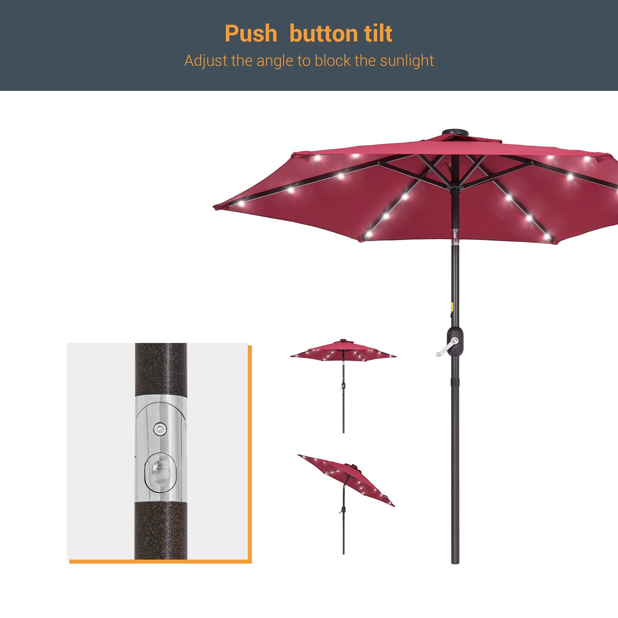 Sonkuki SD-LED90RD Umbrellas-2 - View #8