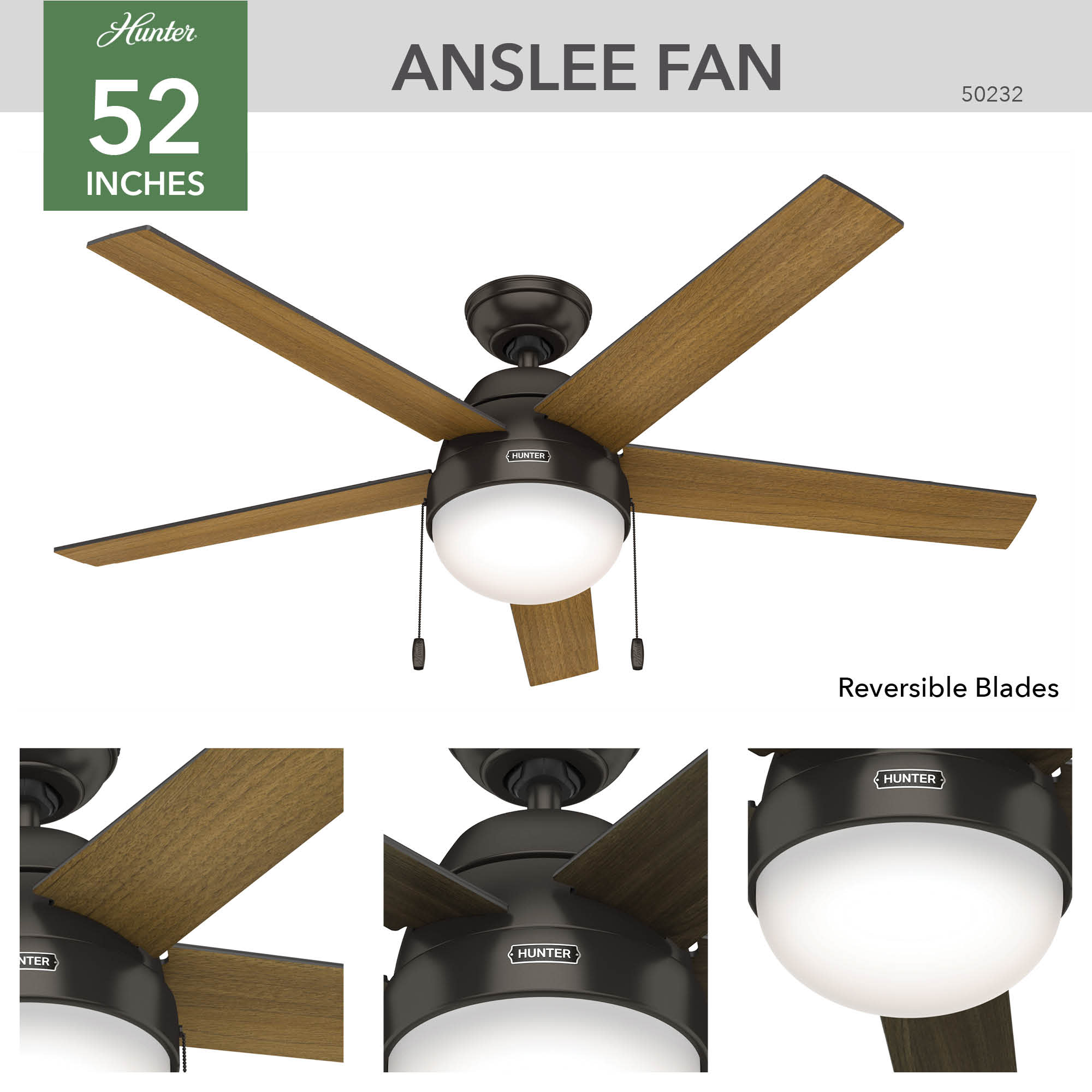 Hunter 50232 Ceiling-Fans - View #3