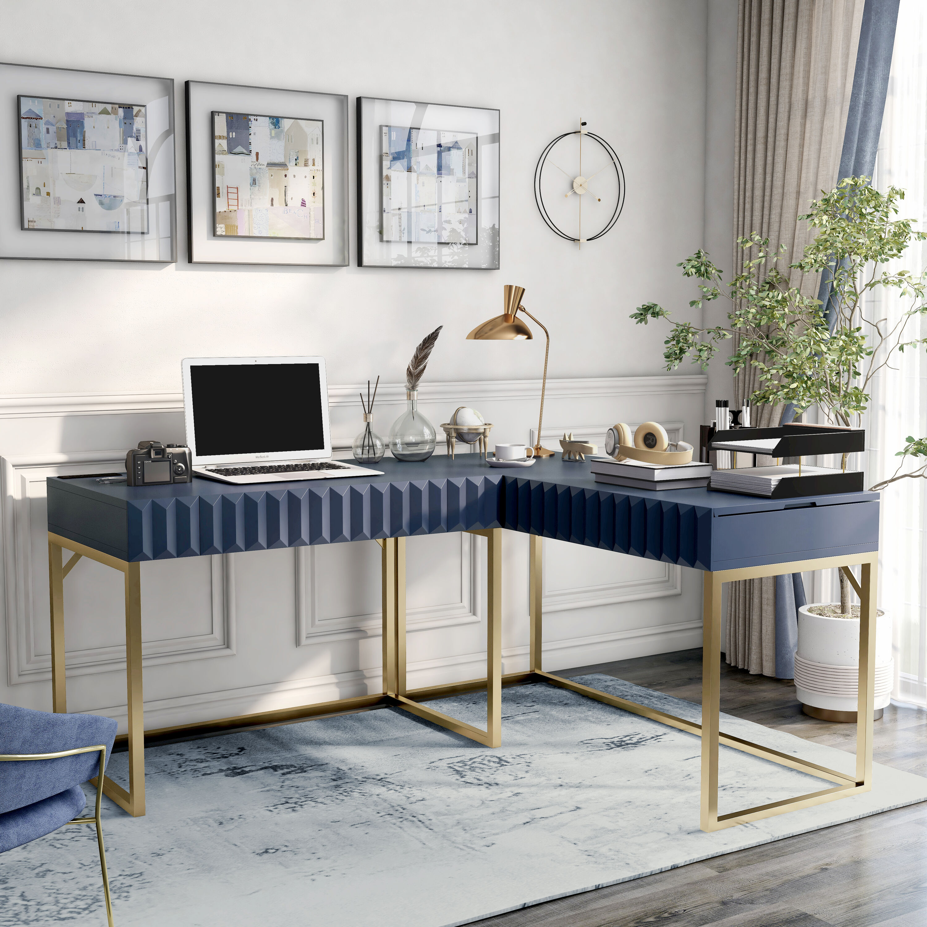 Furniture of America IDF-DK406BL-SET desks - View #6