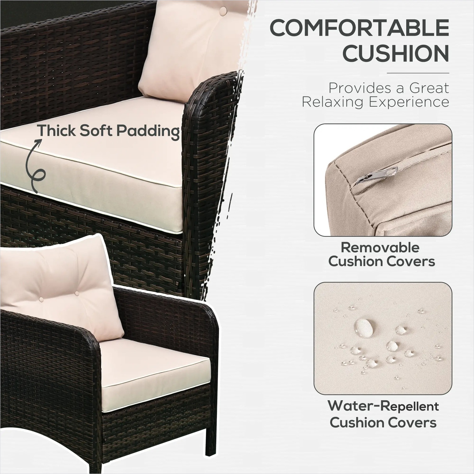 Watnature IH9HN7G44I4W Patio-Conversation-Sets - View #3