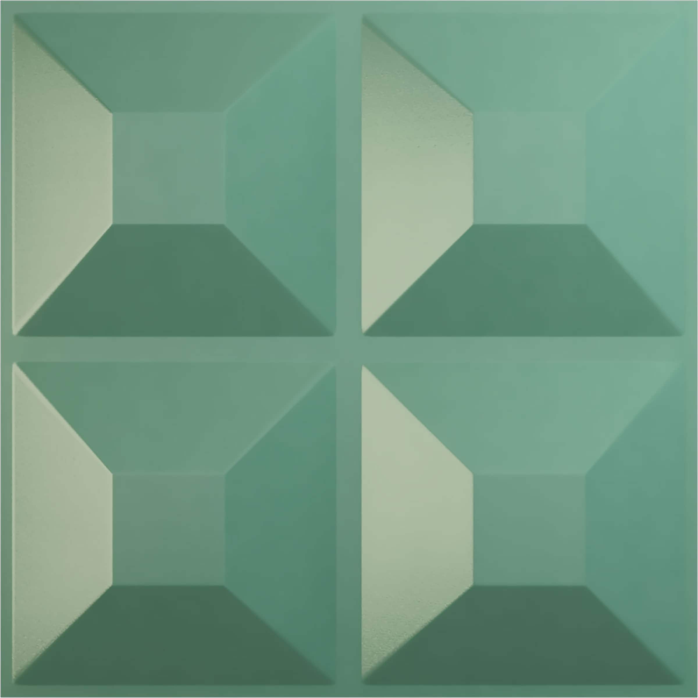 Ekena Millwork WP12X12SWFSM 11-7/8-in x 11-7/8-in Embossed Paintable/Stainable Green PVC Wall Panel ( 0.98-sq ft )