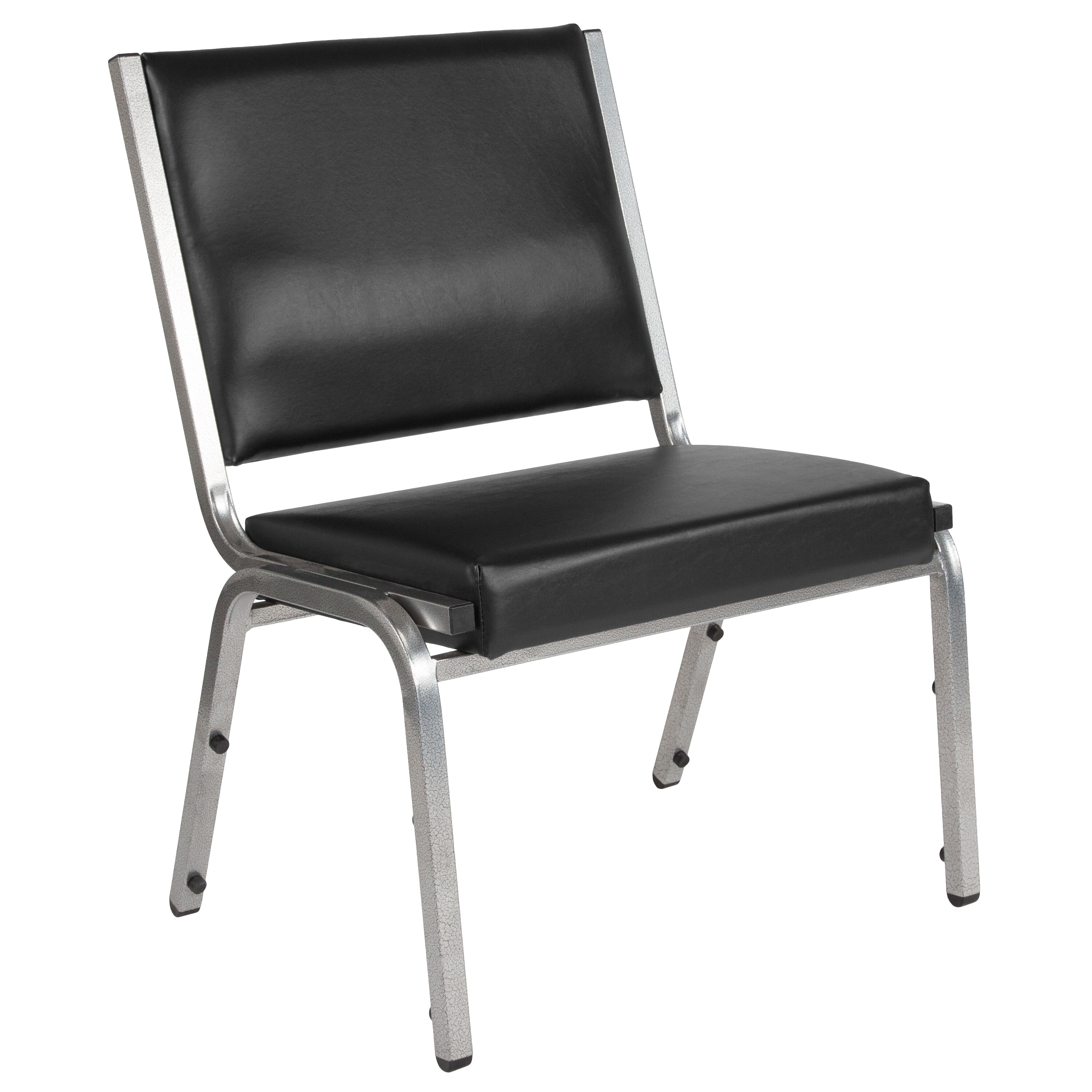 Flash Furniture Modern Black Vinyl Accent Chair in the Chairs ...