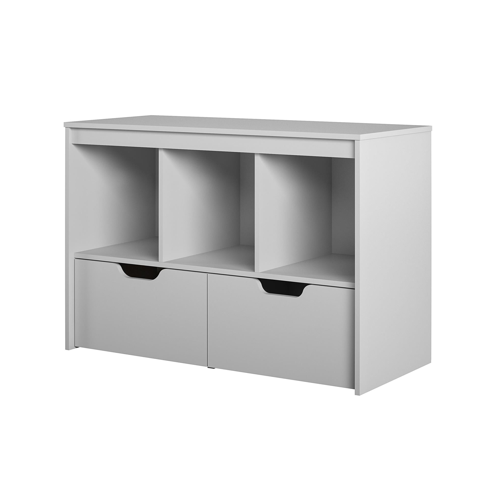 Ameriwood Home Nathan Kids Large Toy Storage Bookcase, Dove Gray in the Toy  Boxes department at