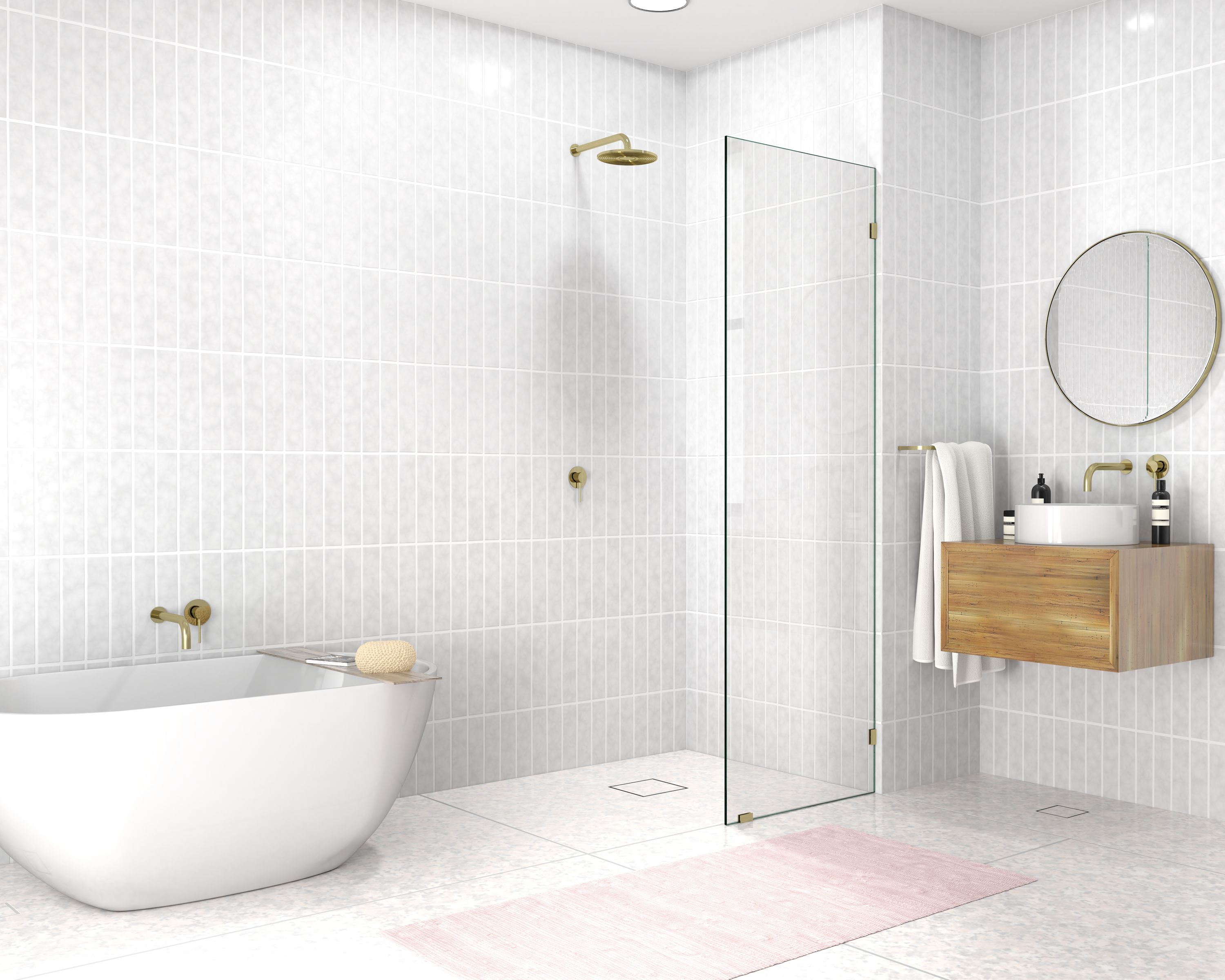 Glass Warehouse GW-SFP-25-SB Shower-Doors - View #3