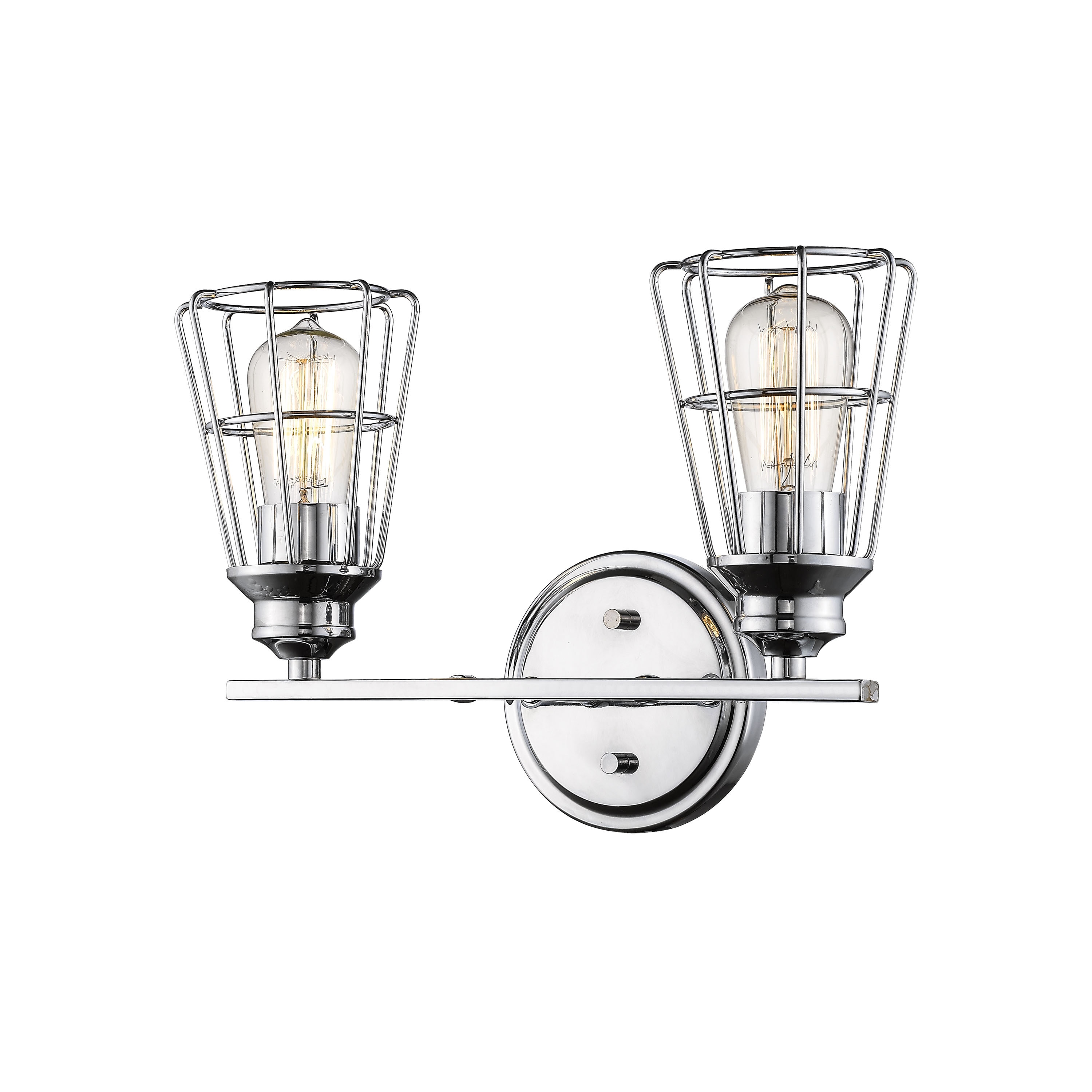 Millennium Lighting 3382-CH 15.5-in 2 -Light Polished Chrome Transitional Vanity light