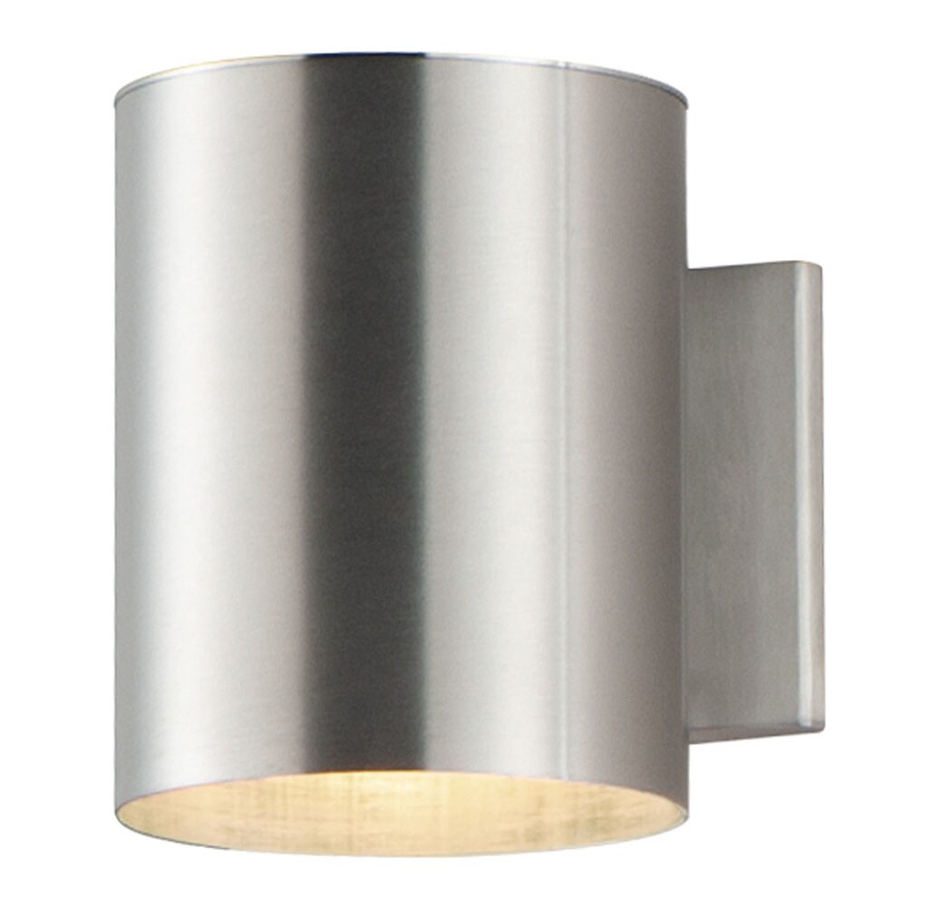 Maxim Lighting 86401AL Outpost 1 -Light 7.25-in H Brushed Steel Hardwired Dark Sky Integrated LED Outdoor Wall Light
