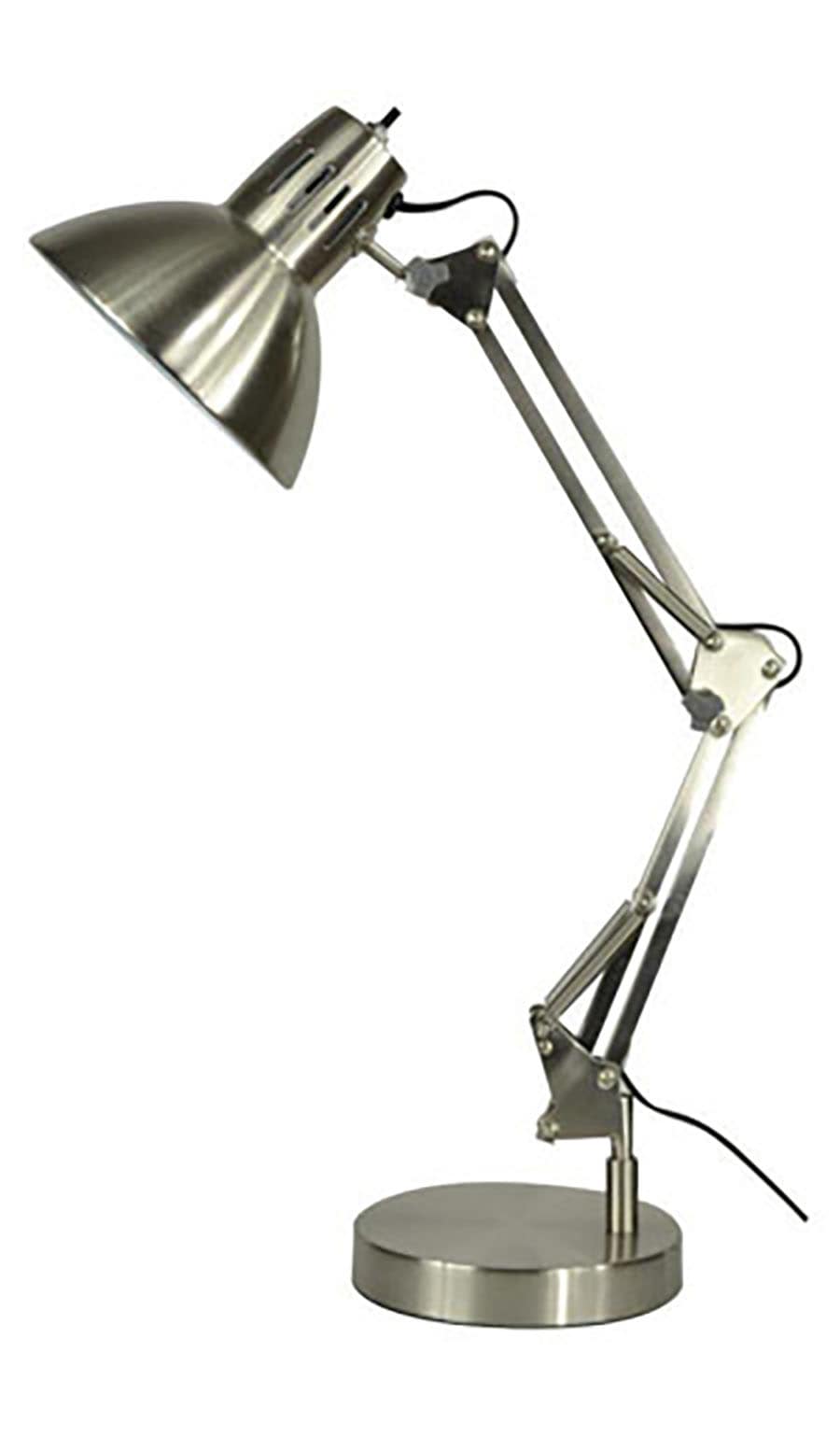 allen + roth Embleton 26-in Adjustable Bronze Desk Lamp with Metal Shade in  the Desk Lamps department at