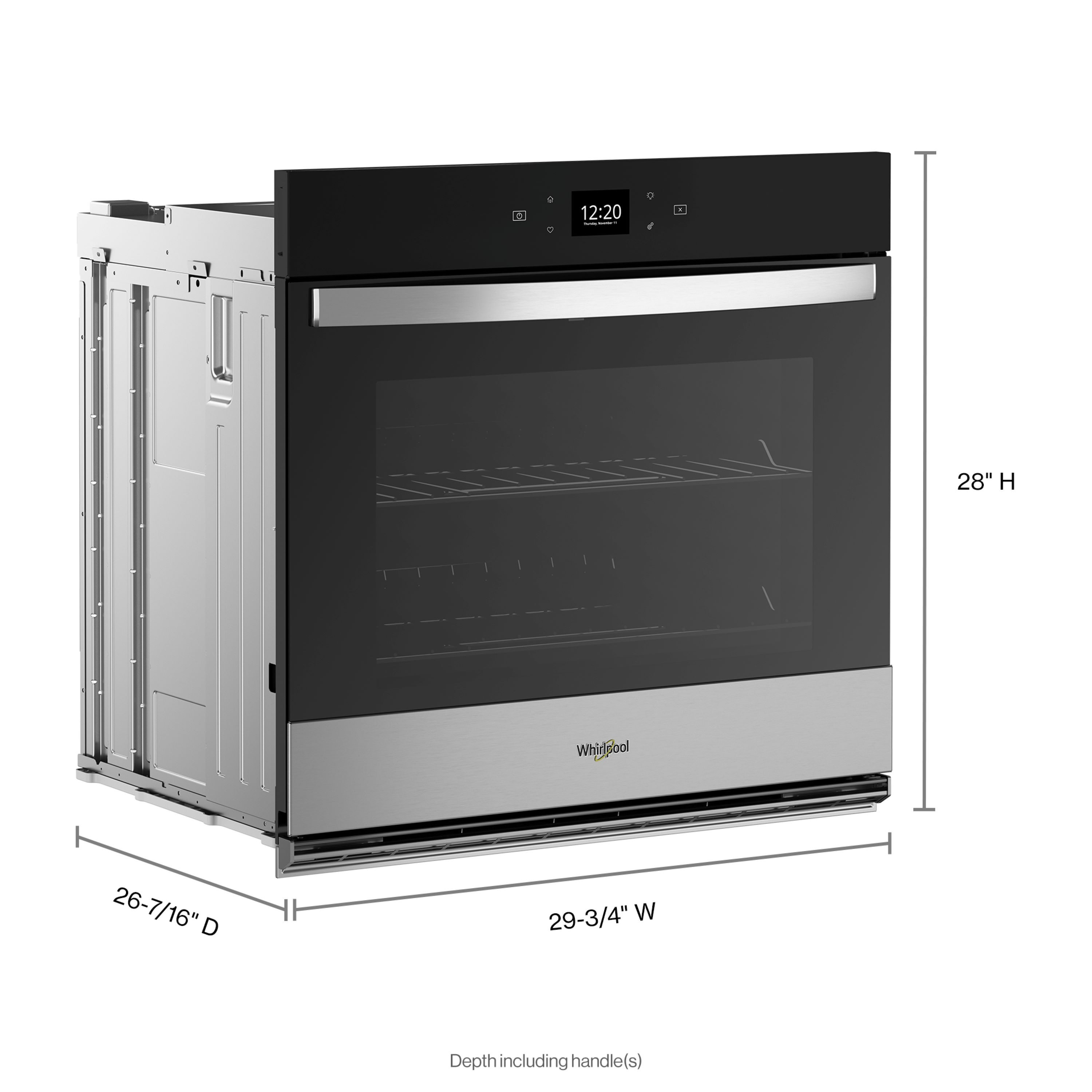 Whirlpool 24 in. Double Electric Wall Oven in Fingerprint Resistant  Stainless Steel WOD52ES4MZ - The Home Depot