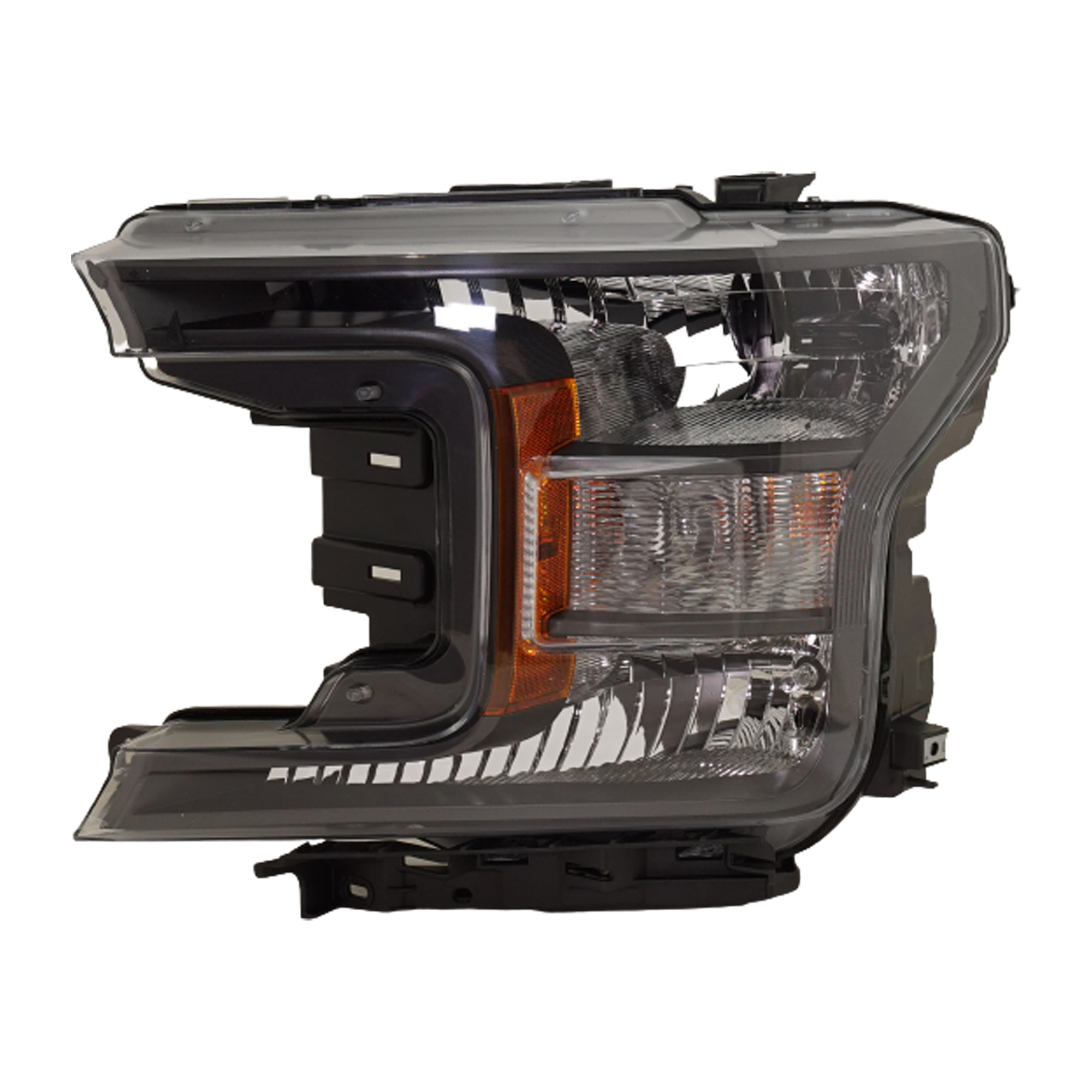 Garage-Pro GPRF10010120Q Driver Side Headlight For Ford F-150 Lariat Xl Xlt 2018-2020 Halogen with Bulb(s) Capa Crew Cab- Extended Cab- Standard Cab Models with Black Appearance Package Replaces# Kl3z13008b
