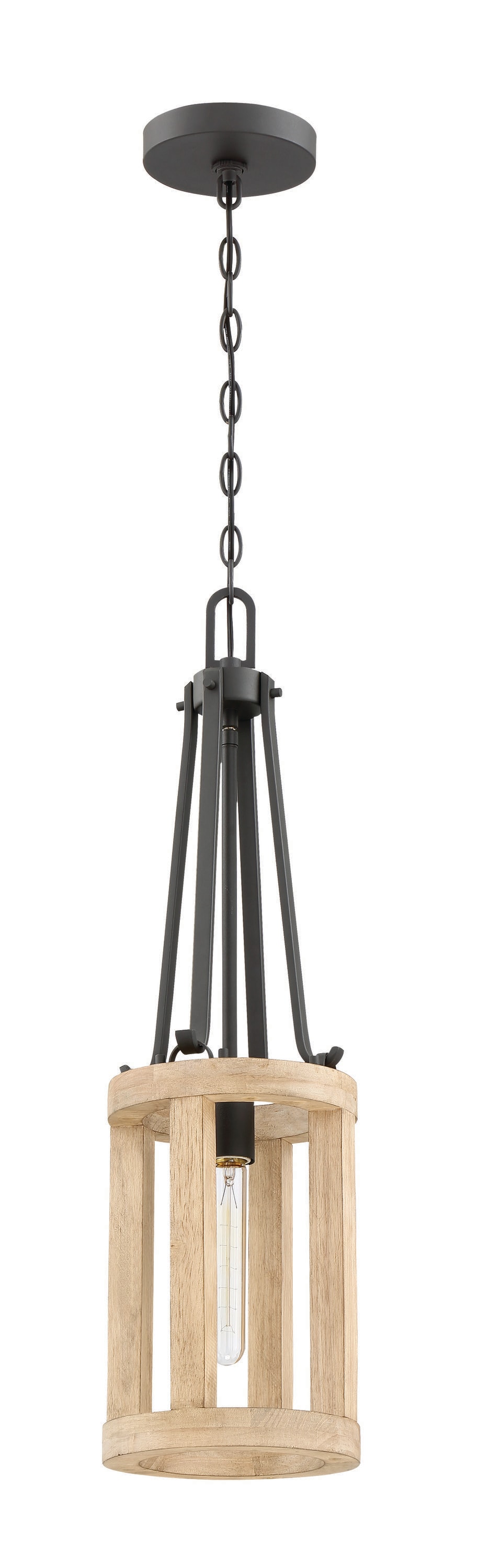Craftmade 44091-CIDO Astoria Cast Iron/Distressed Oak Transitional Linear Hanging Pendant Light