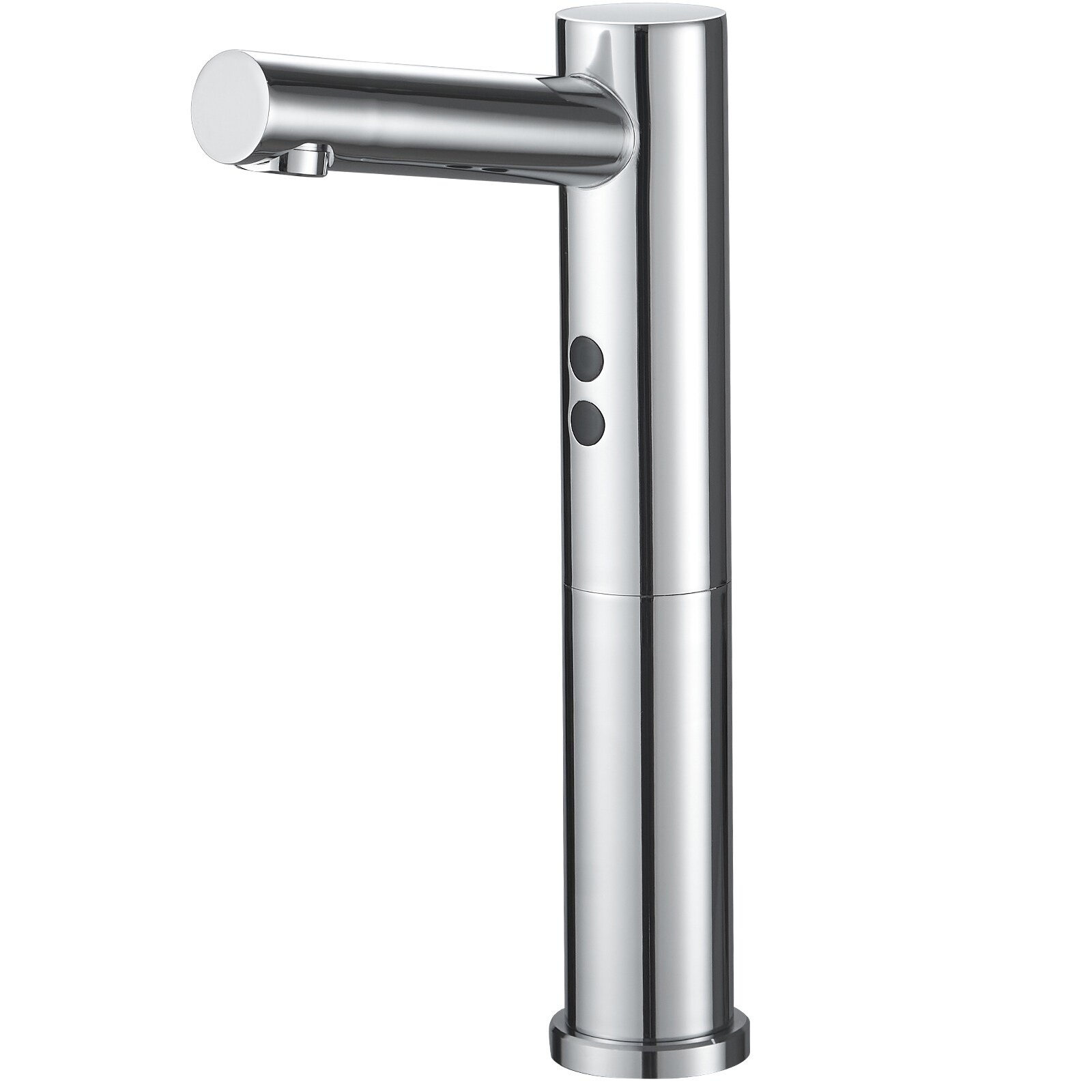 Polished Chrome Touchless Vessel Sink Faucet with Drain Assembly