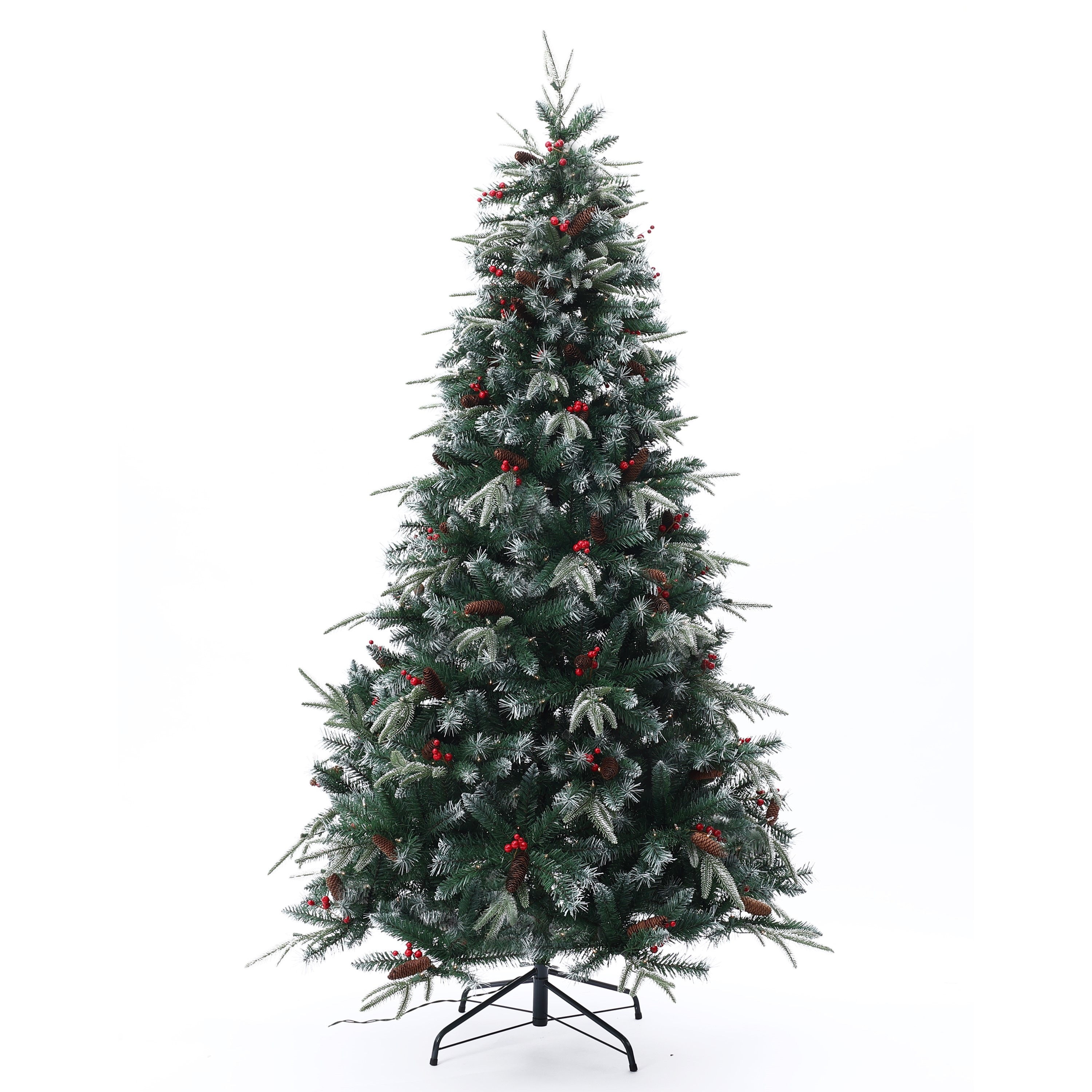 23.62'' Artificial Christmas Tree Decorative Frosted Christmas Pine Tree  Christmas Decoration