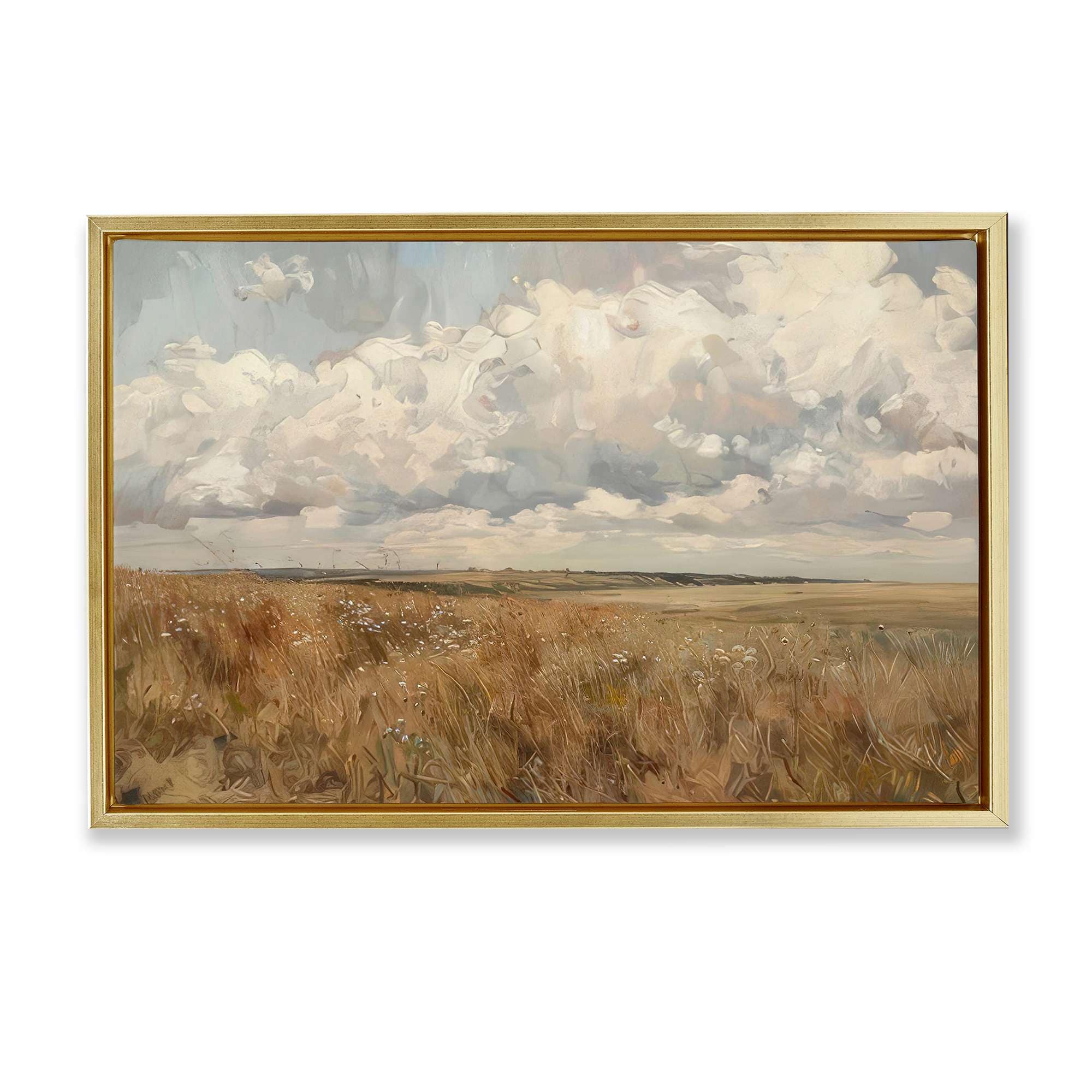 Stupell Industries BT-789-FFG-20X30 Wide Open Farm Field Floating Frame design by LSR Creative Studio
