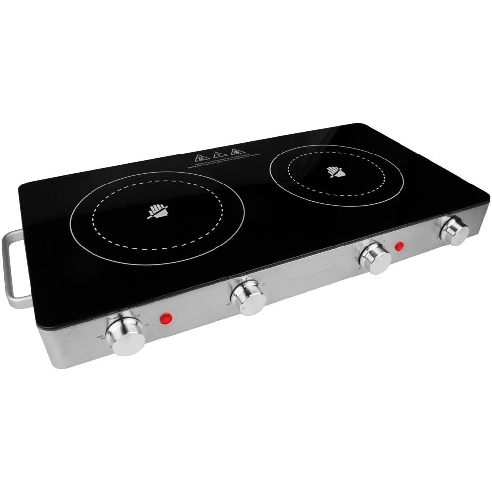 Cooking Electric Plate Multifunctional Kitchen Countertop Burner Stainless Steel 